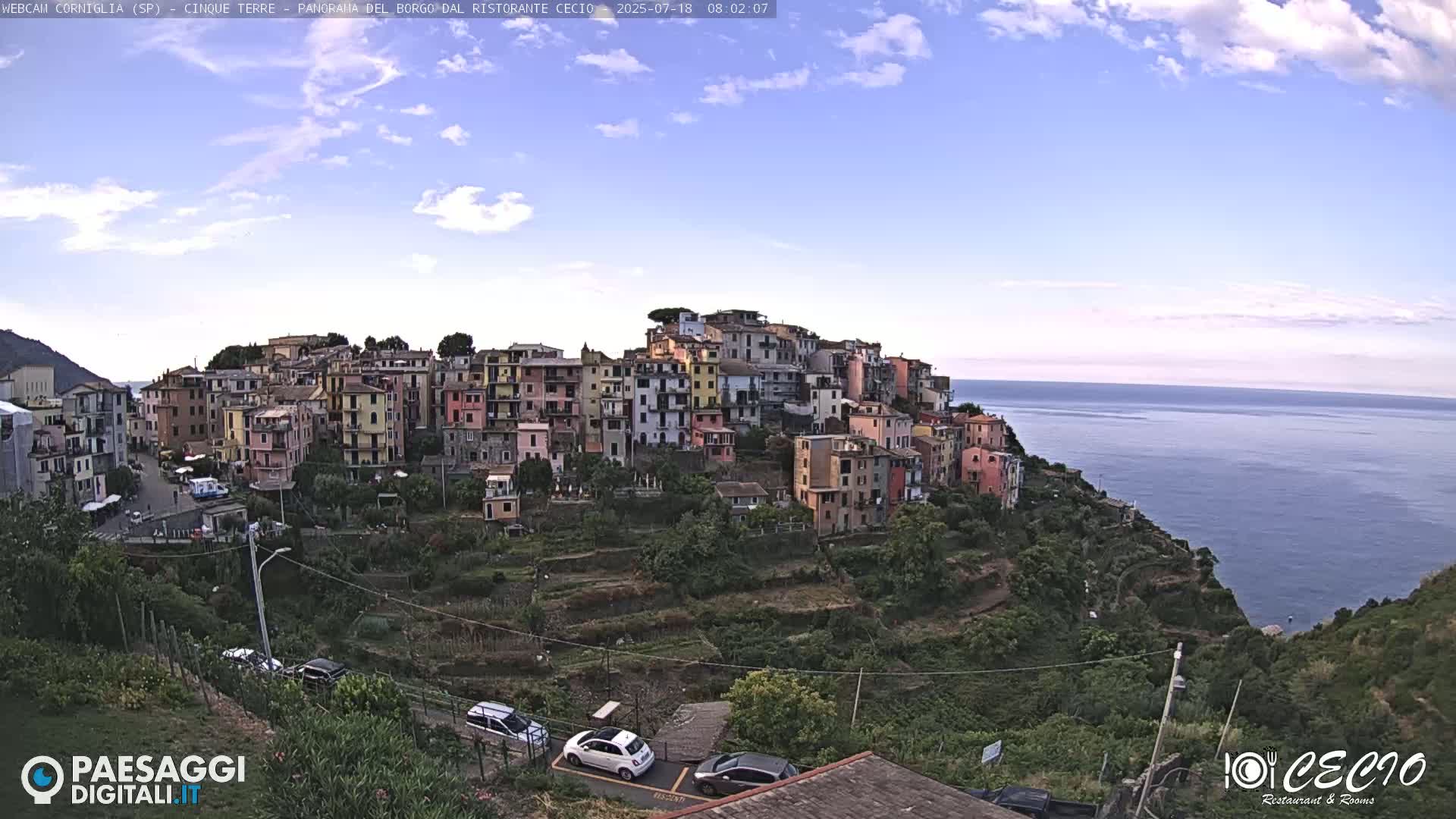 Cinque Terre, Corniglia Village  Live Cam - La Spezia, Liguria, Italy