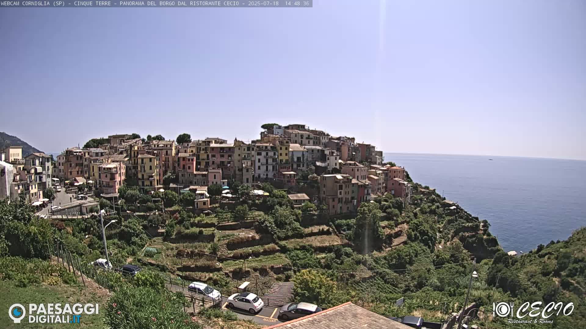 Cinque Terre, Corniglia Village  Live Cam - La Spezia, Liguria, Italy