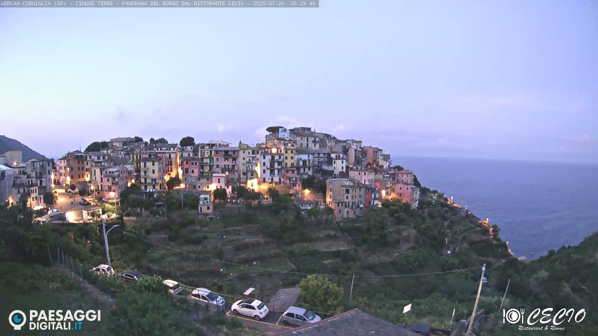 Cinque Terre, Corniglia Village  Live Cam - La Spezia, Liguria, Italy