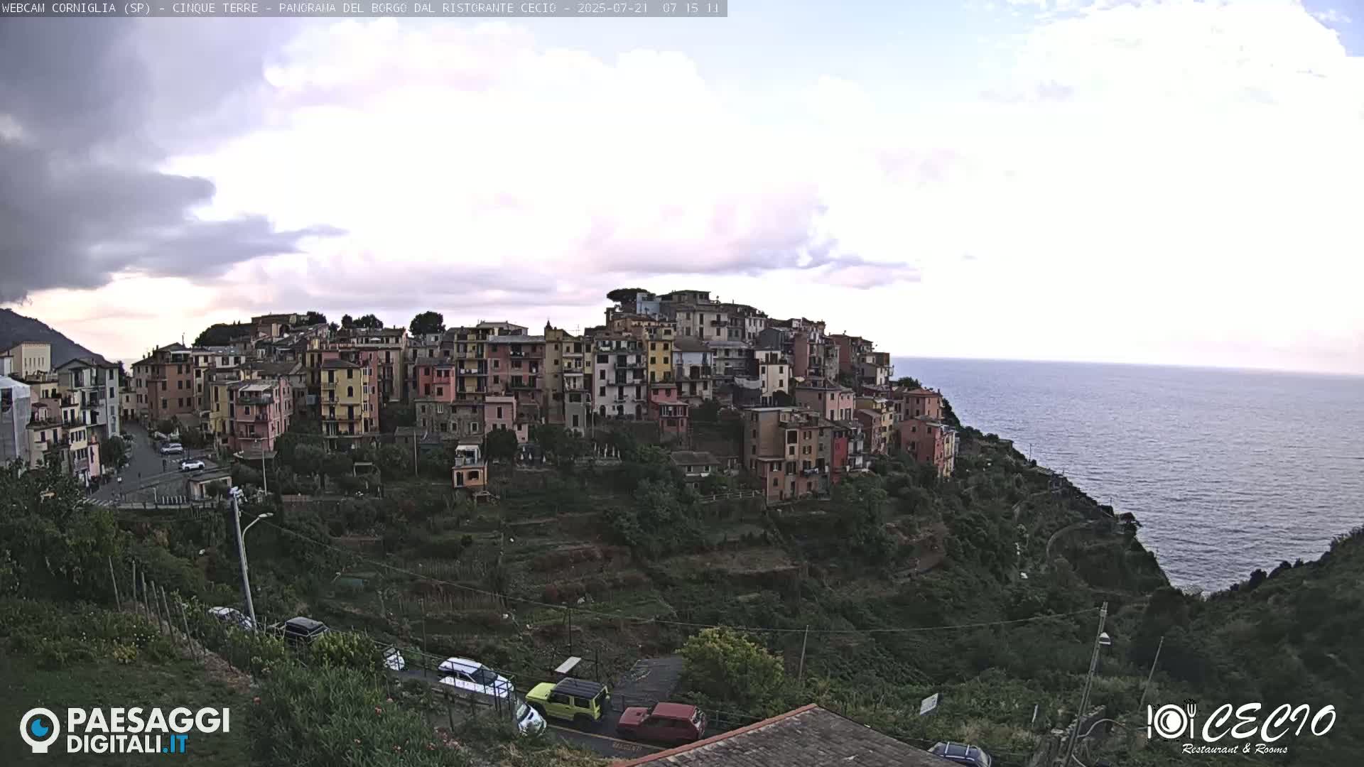Cinque Terre, Corniglia Village  Live Cam - La Spezia, Liguria, Italy