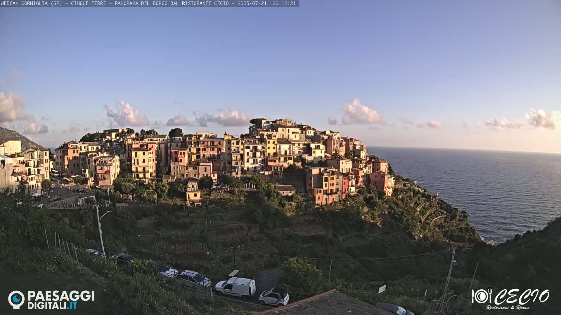 Cinque Terre, Corniglia Village  Live Cam - La Spezia, Liguria, Italy