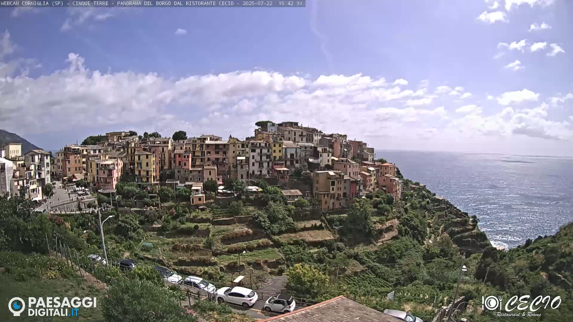 Cinque Terre, Corniglia Village  Live Cam - La Spezia, Liguria, Italy