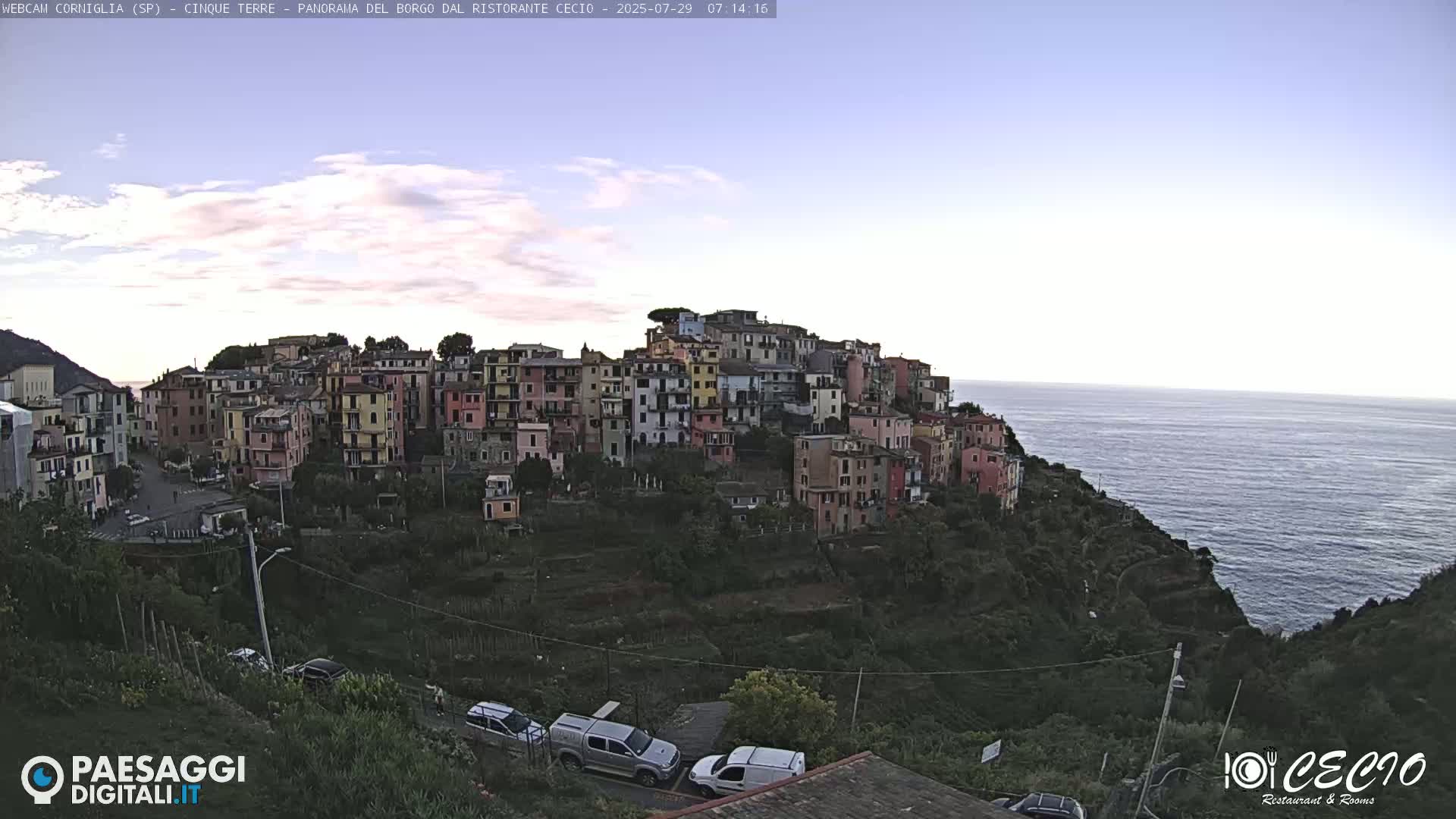 Cinque Terre, Corniglia Village  Live Cam - La Spezia, Liguria, Italy