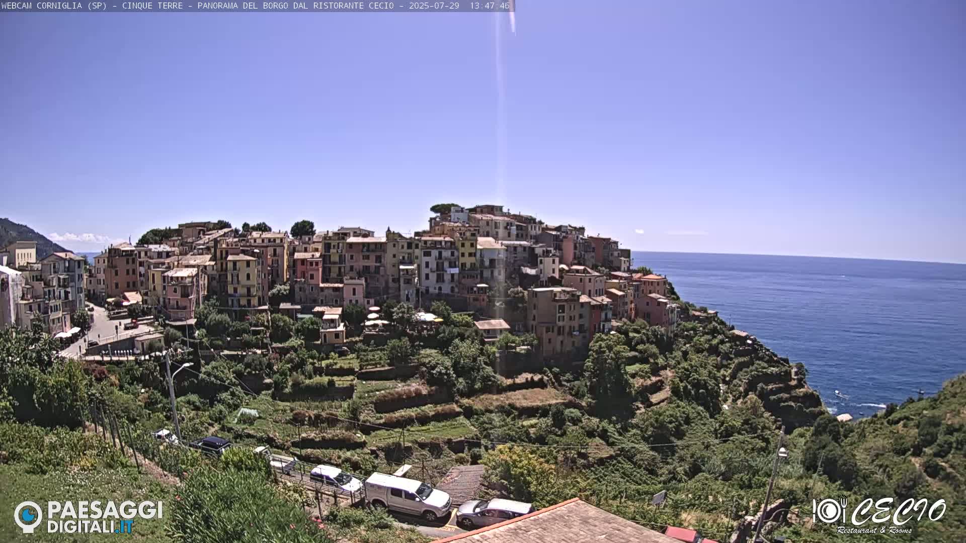 Cinque Terre, Corniglia Village  Live Cam - La Spezia, Liguria, Italy