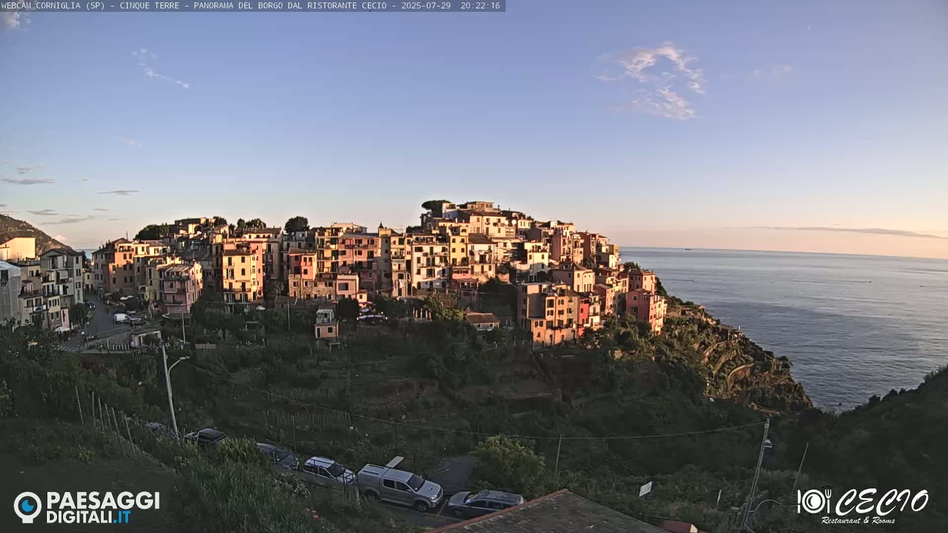 Cinque Terre, Corniglia Village  Live Cam - La Spezia, Liguria, Italy