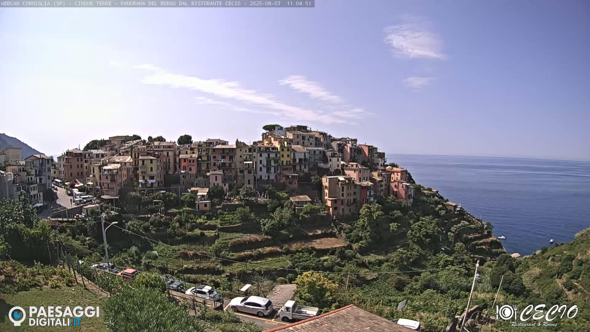 Cinque Terre, Corniglia Village  Live Cam - La Spezia, Liguria, Italy