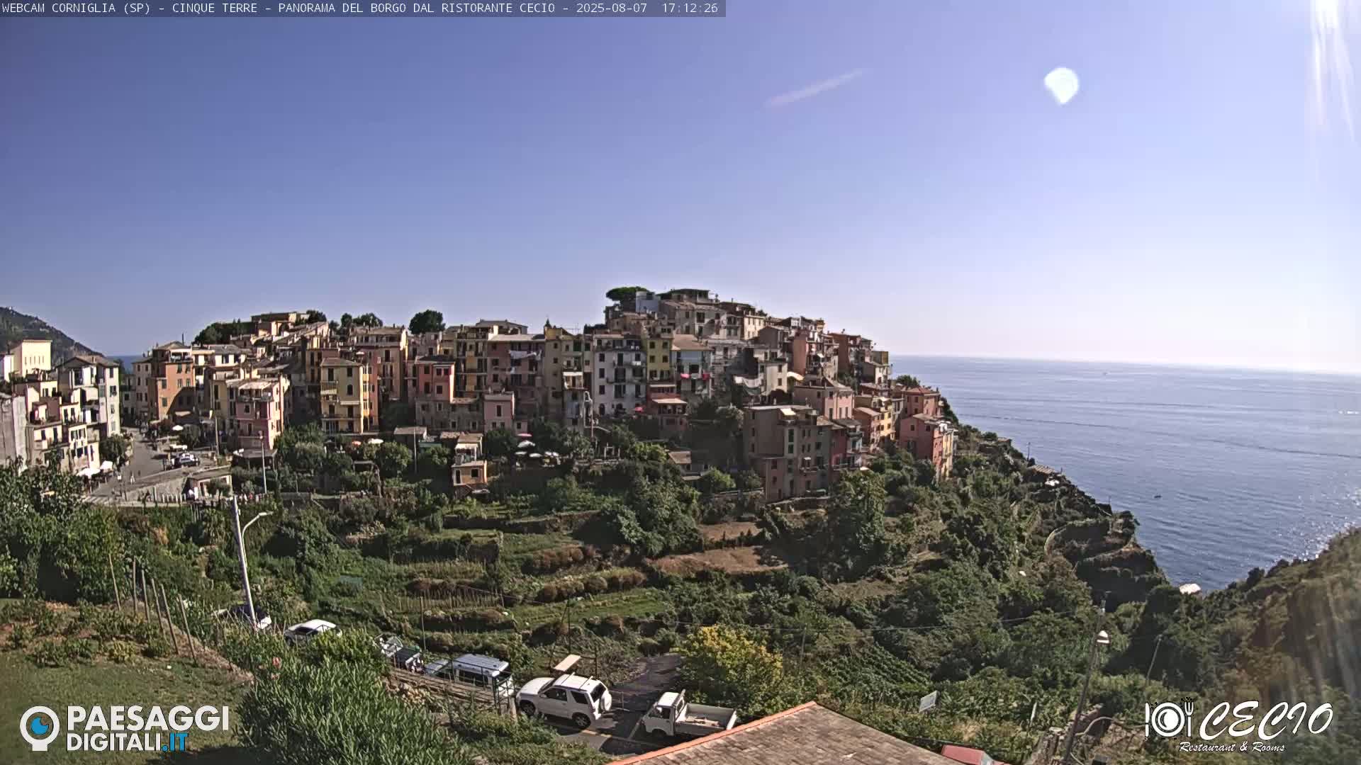 Cinque Terre, Corniglia Village  Live Cam - La Spezia, Liguria, Italy