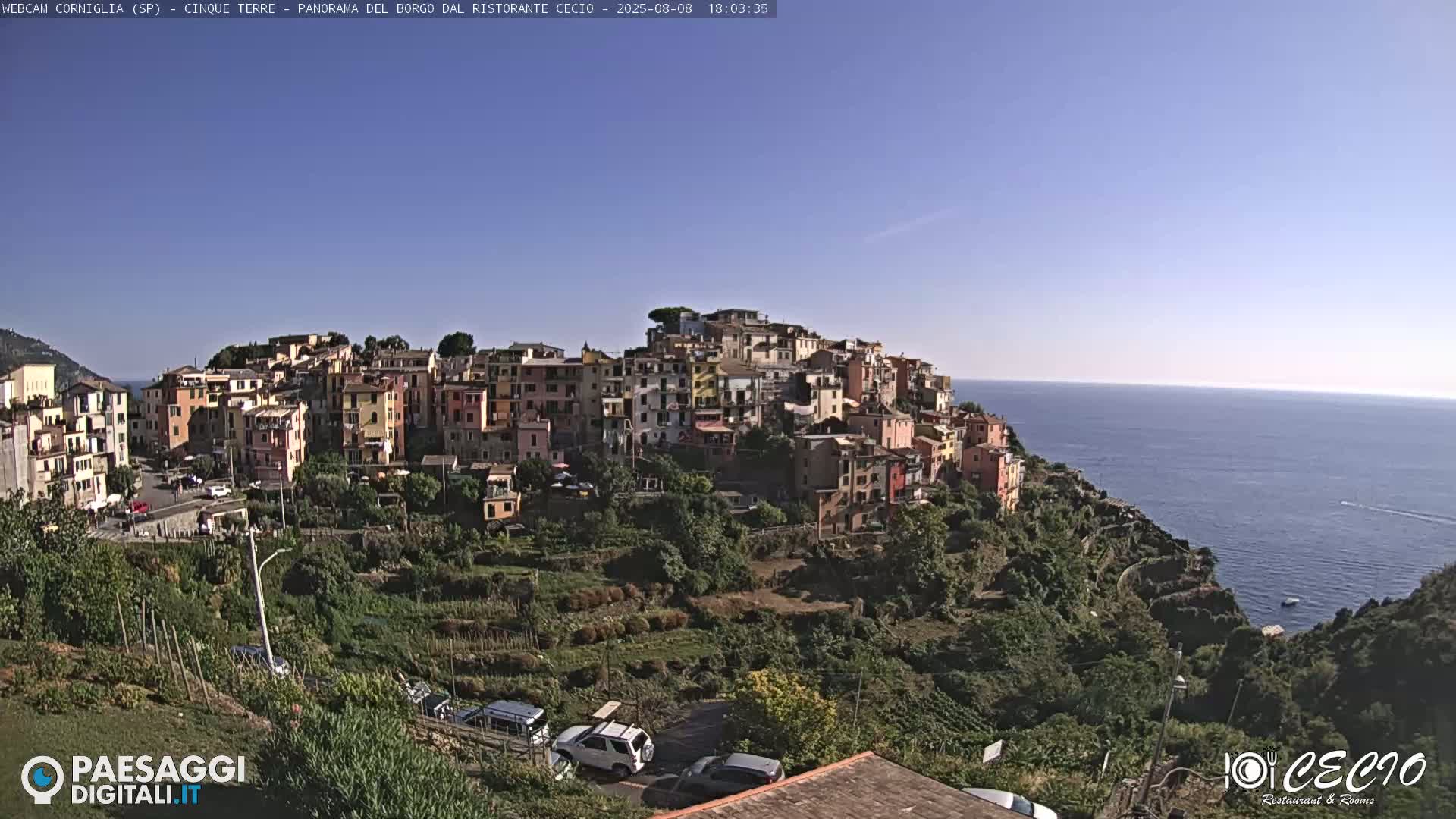 Cinque Terre, Corniglia Village  Live Cam - La Spezia, Liguria, Italy