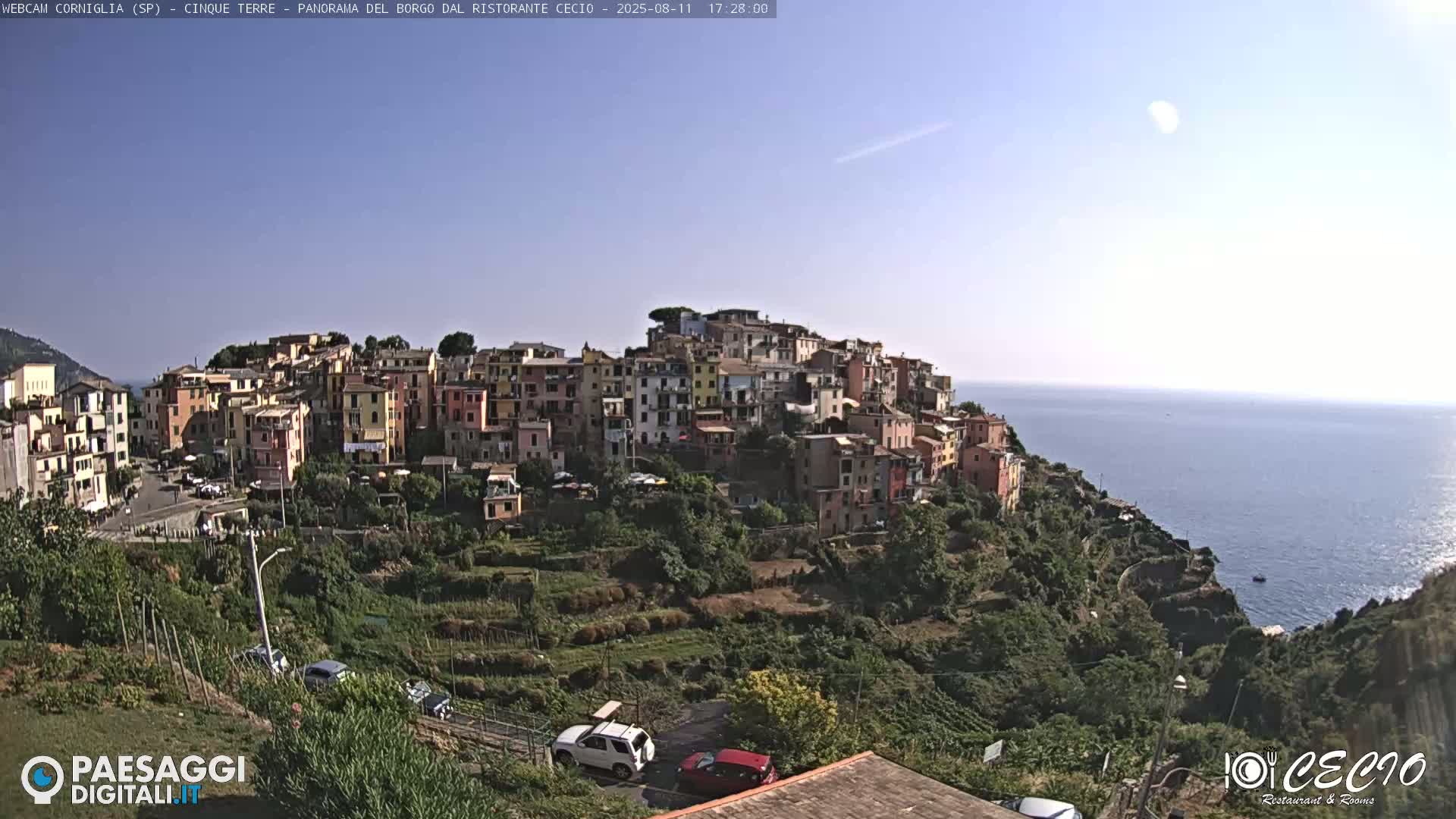Cinque Terre, Corniglia Village  Live Cam - La Spezia, Liguria, Italy