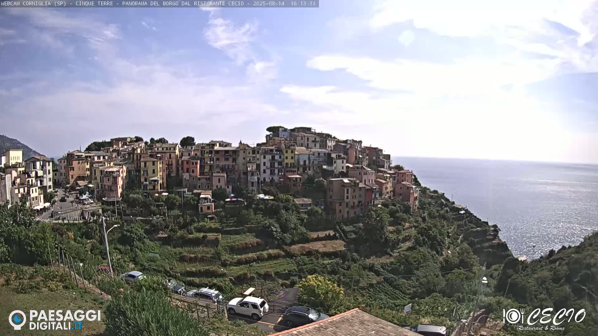 Cinque Terre, Corniglia Village  Live Cam - La Spezia, Liguria, Italy