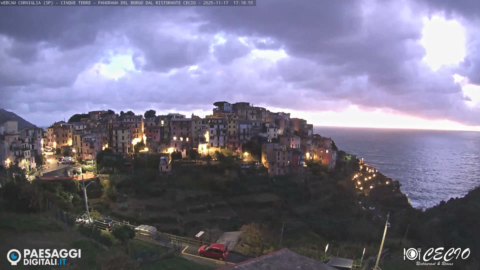 Cinque Terre, Corniglia Village  Live Cam - La Spezia, Liguria, Italy