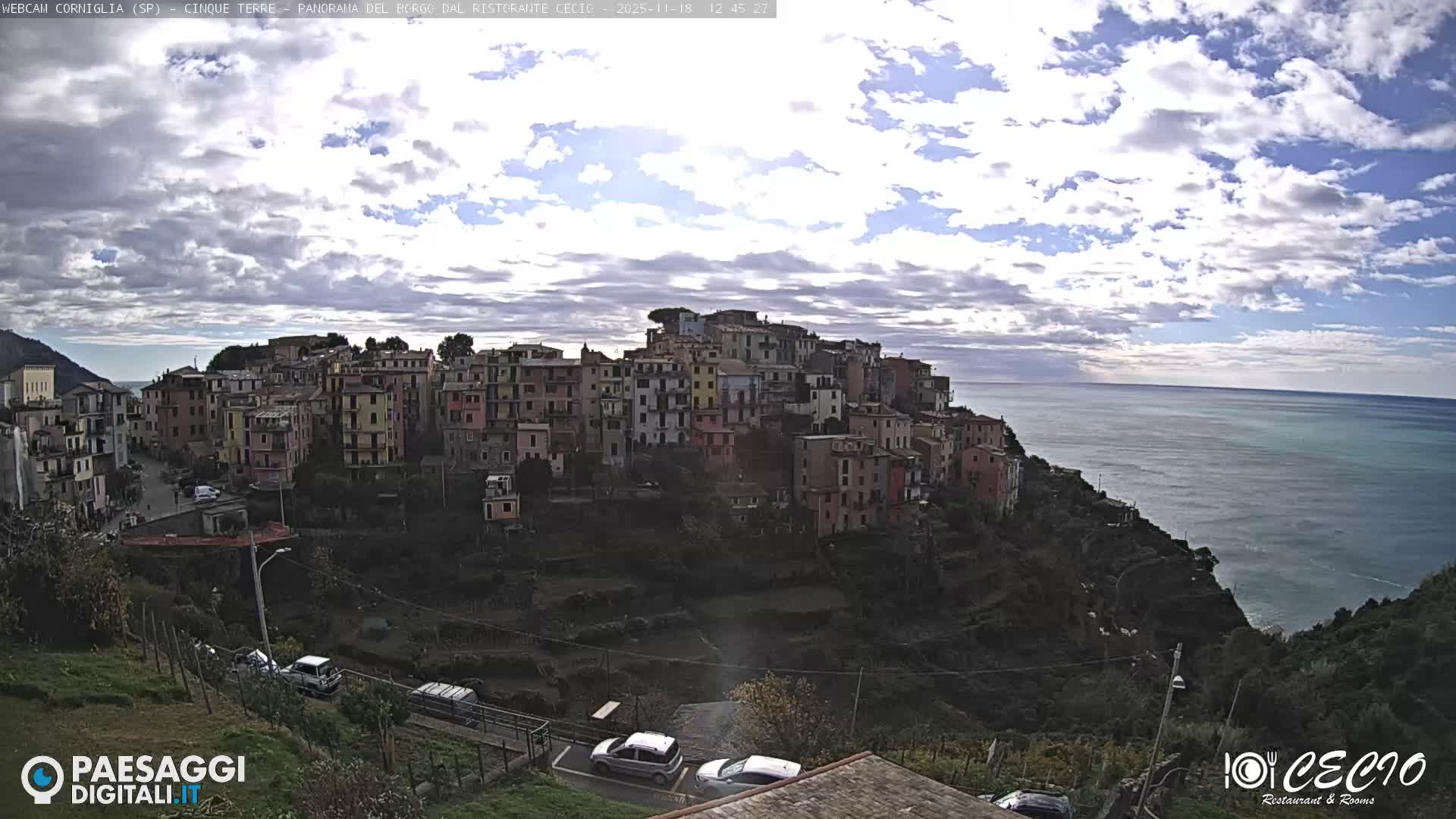 Cinque Terre, Corniglia Village  Live Cam - La Spezia, Liguria, Italy