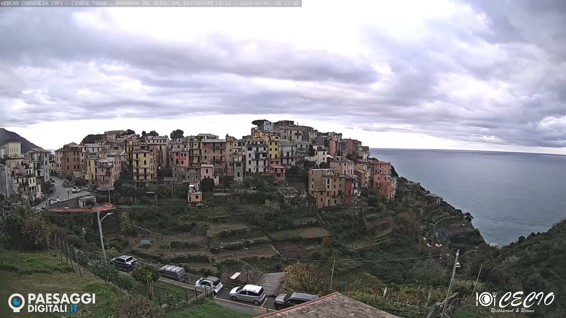 Cinque Terre, Corniglia Village  Live Cam - La Spezia, Liguria, Italy