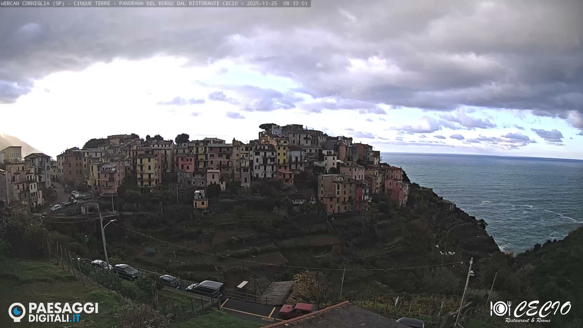 Cinque Terre, Corniglia Village  Live Cam - La Spezia, Liguria, Italy