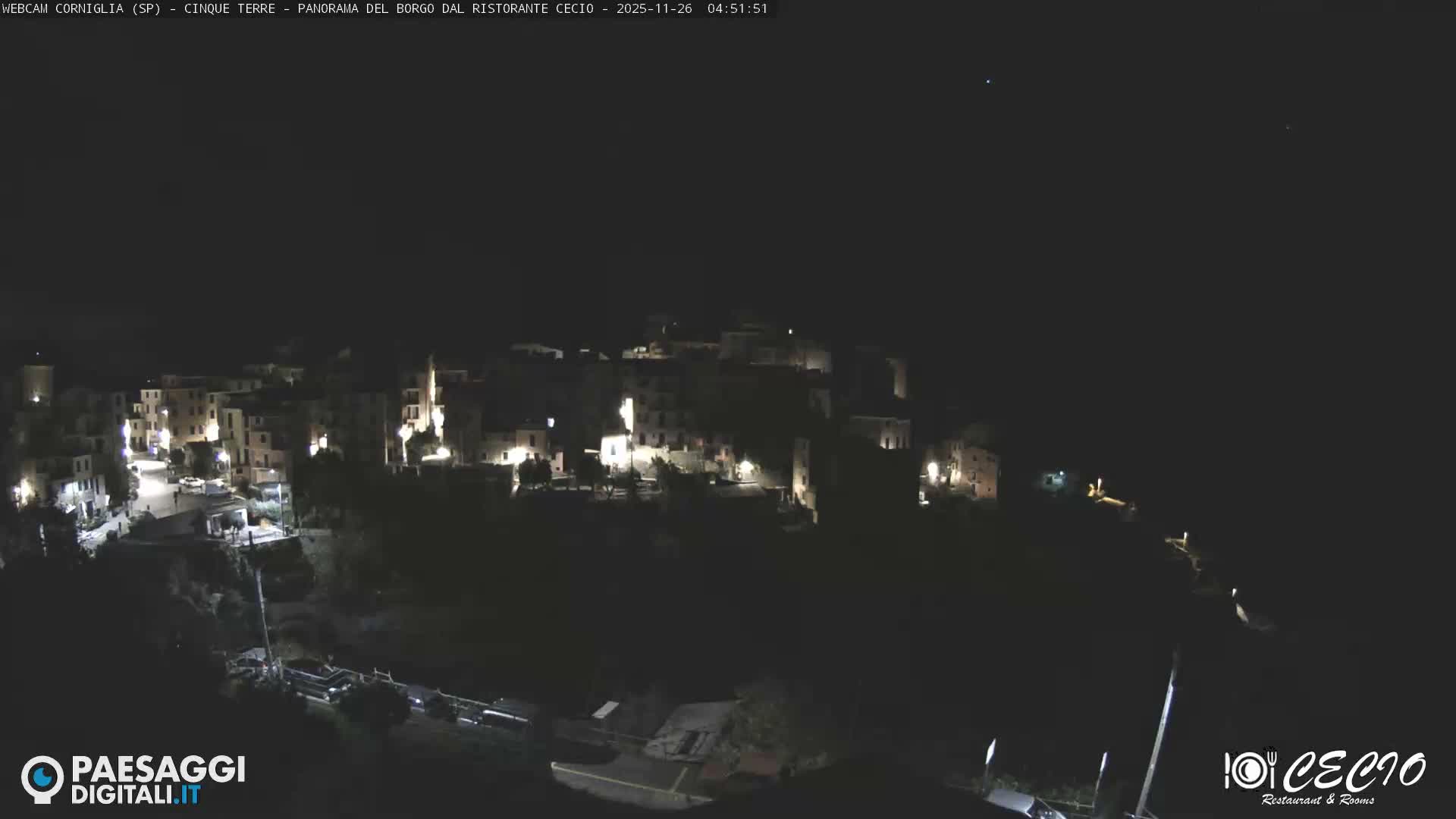 Cinque Terre, Corniglia Village  Live Cam - La Spezia, Liguria, Italy