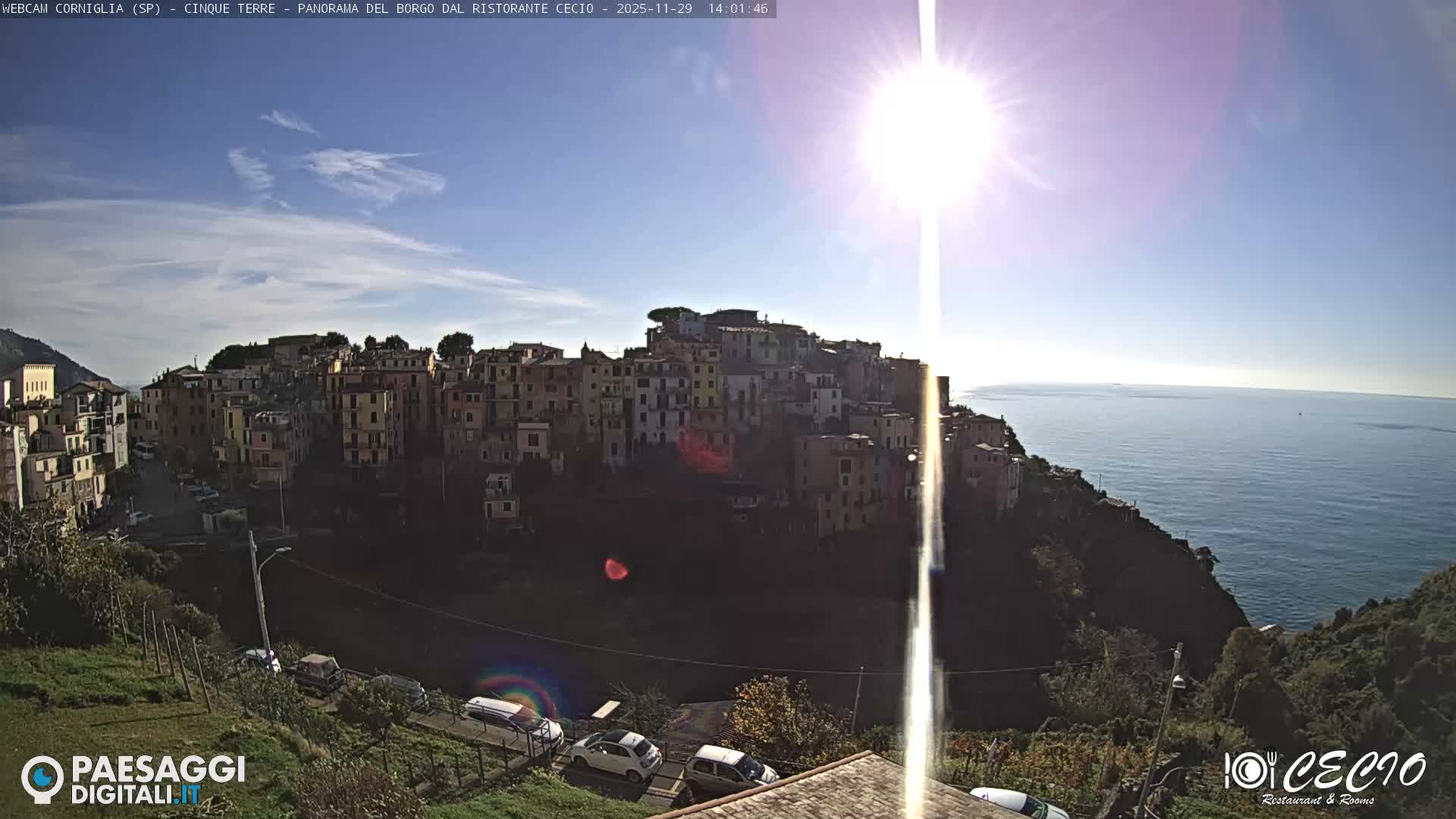 Cinque Terre, Corniglia Village  Live Cam - La Spezia, Liguria, Italy