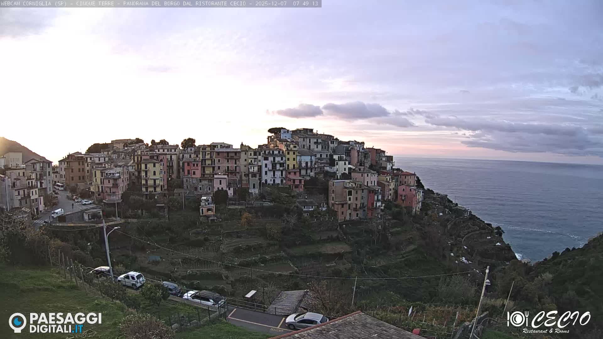 Cinque Terre, Corniglia Village  Live Cam - La Spezia, Liguria, Italy