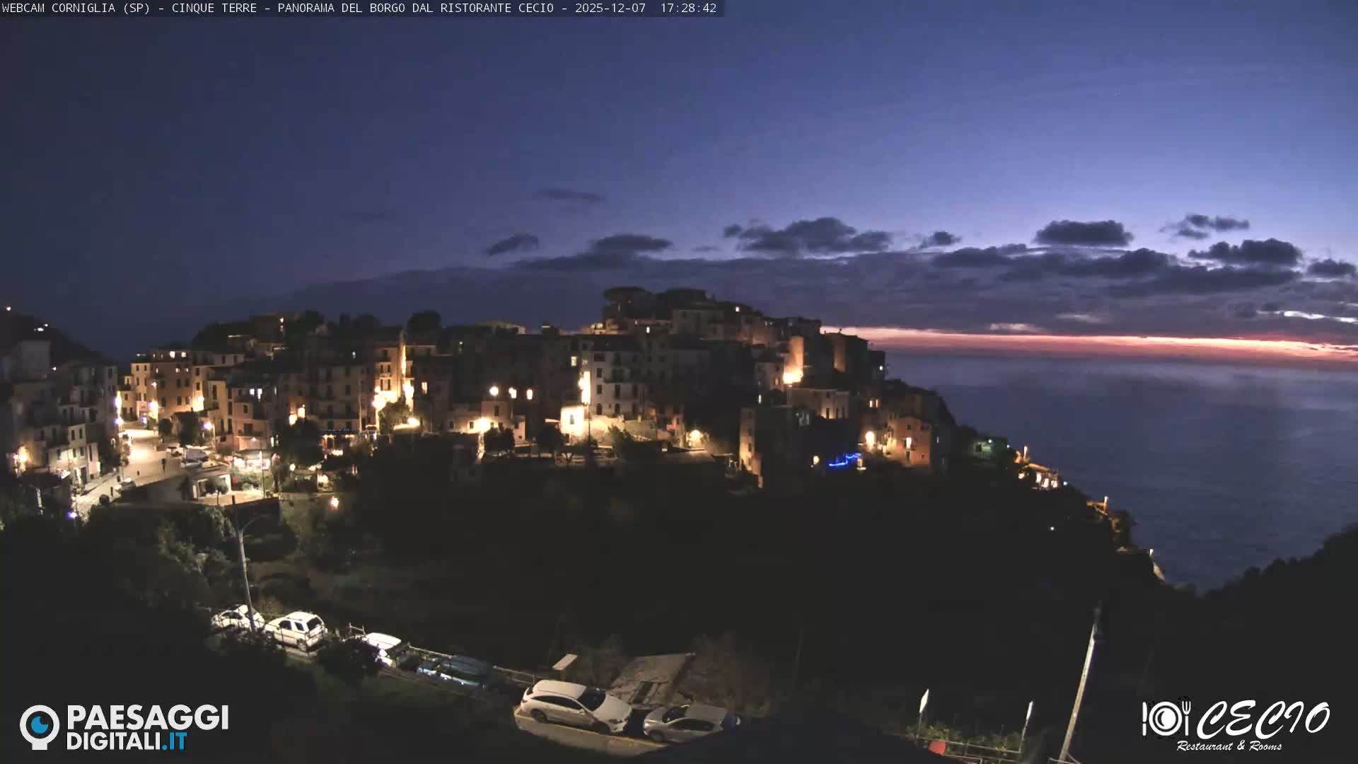 Cinque Terre, Corniglia Village  Live Cam - La Spezia, Liguria, Italy