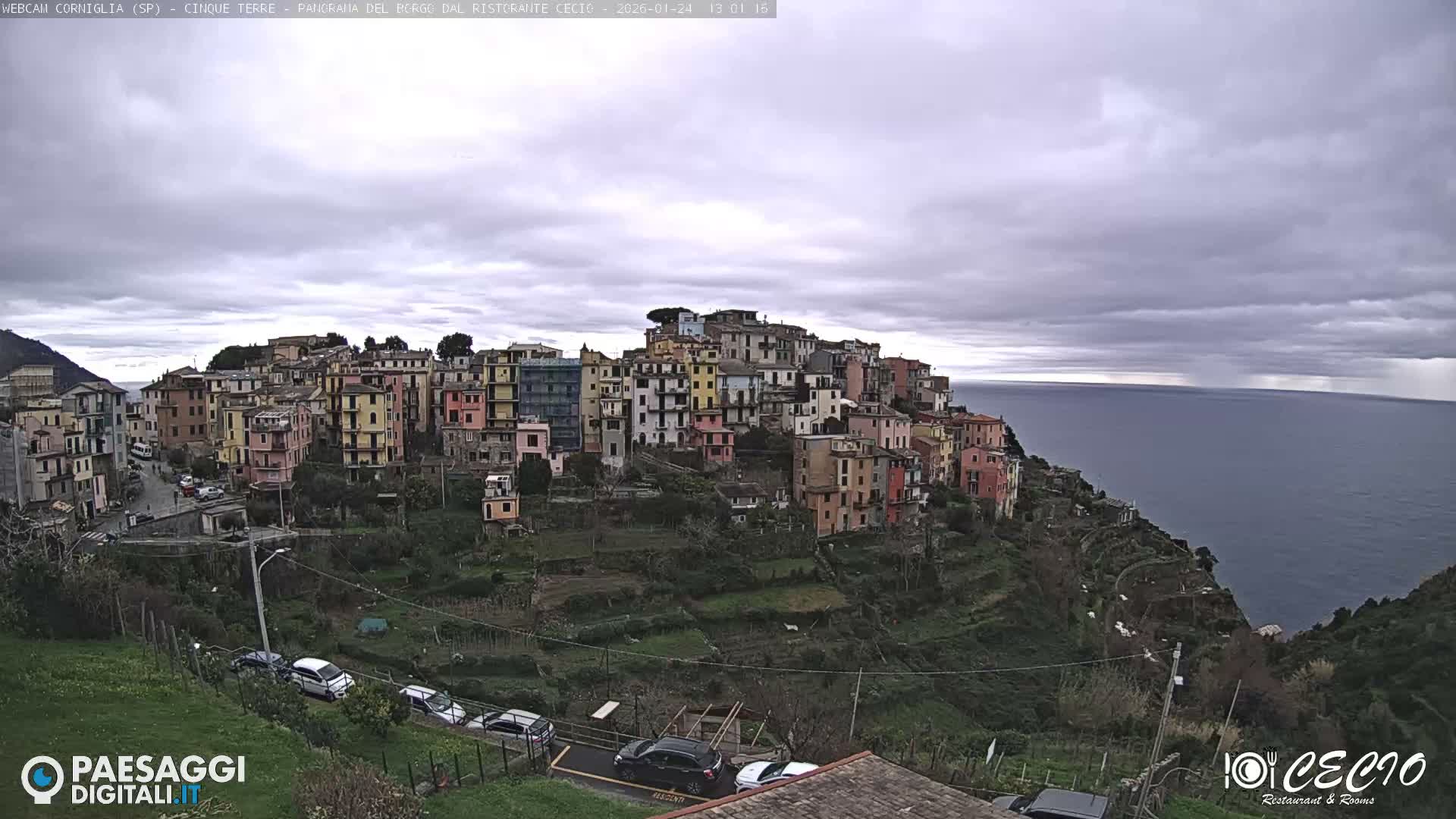 Cinque Terre, Corniglia Village  Live Cam - La Spezia, Liguria, Italy