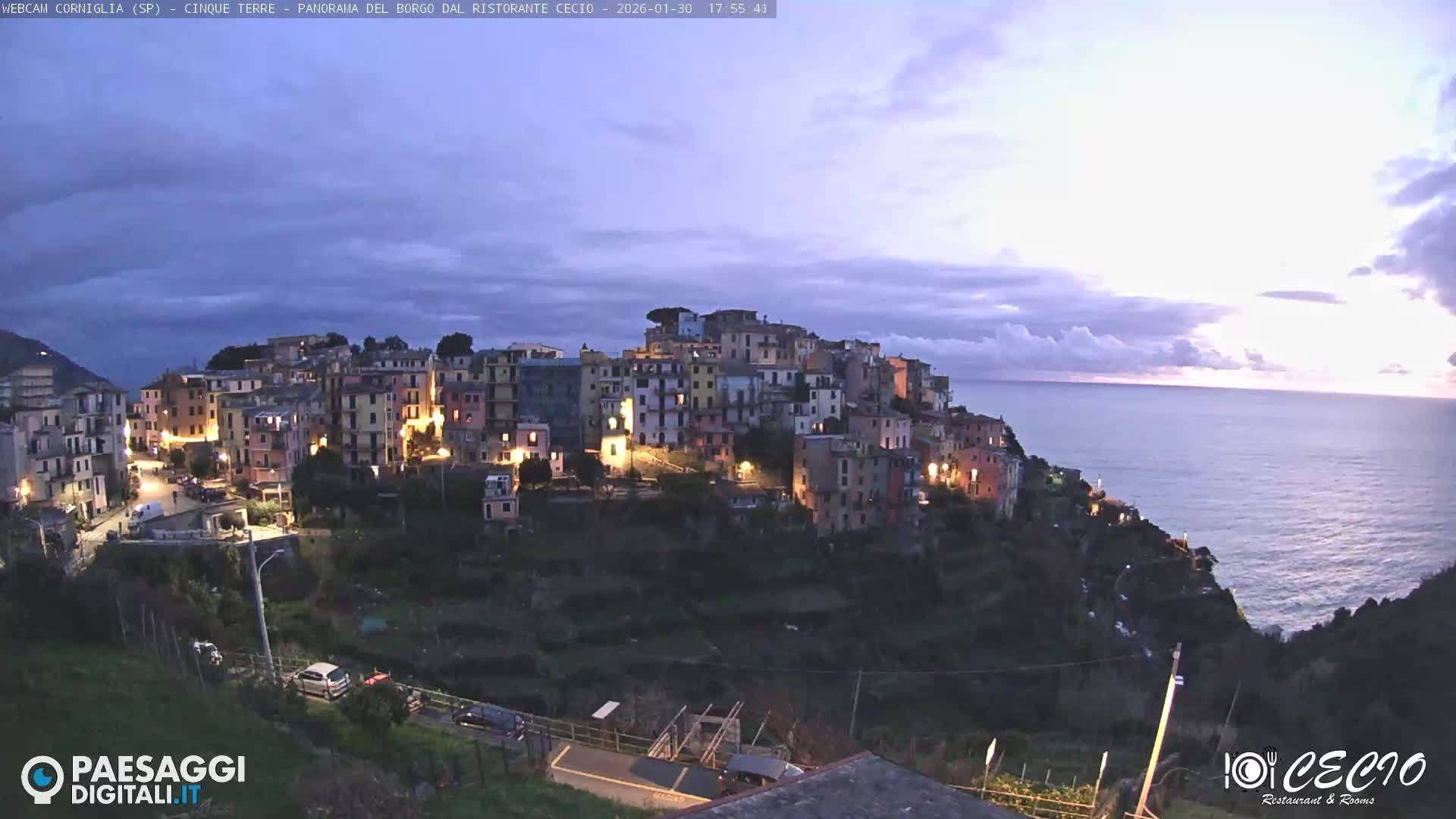 Cinque Terre, Corniglia Village  Live Cam - La Spezia, Liguria, Italy