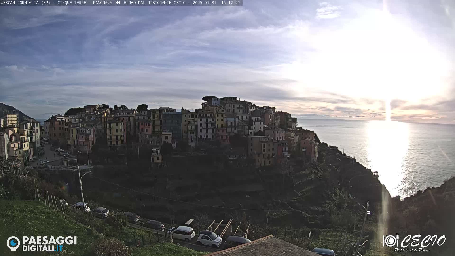 Cinque Terre, Corniglia Village  Live Cam - La Spezia, Liguria, Italy