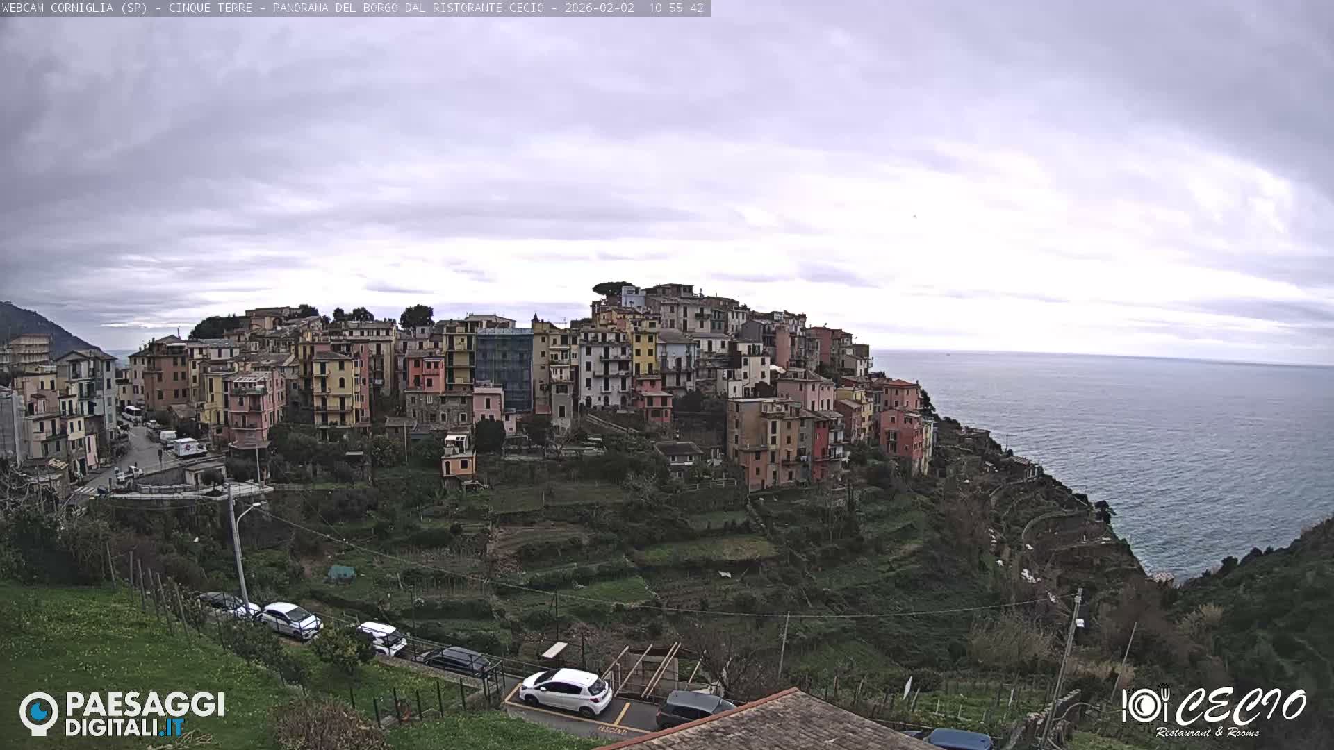 Cinque Terre, Corniglia Village  Live Cam - La Spezia, Liguria, Italy