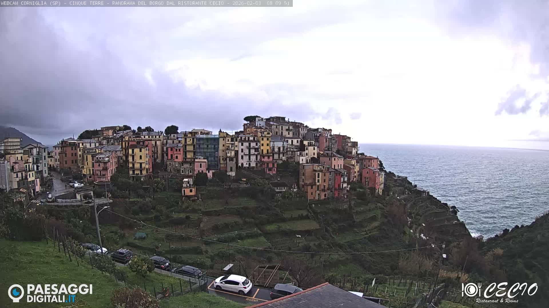 Cinque Terre, Corniglia Village  Live Cam - La Spezia, Liguria, Italy