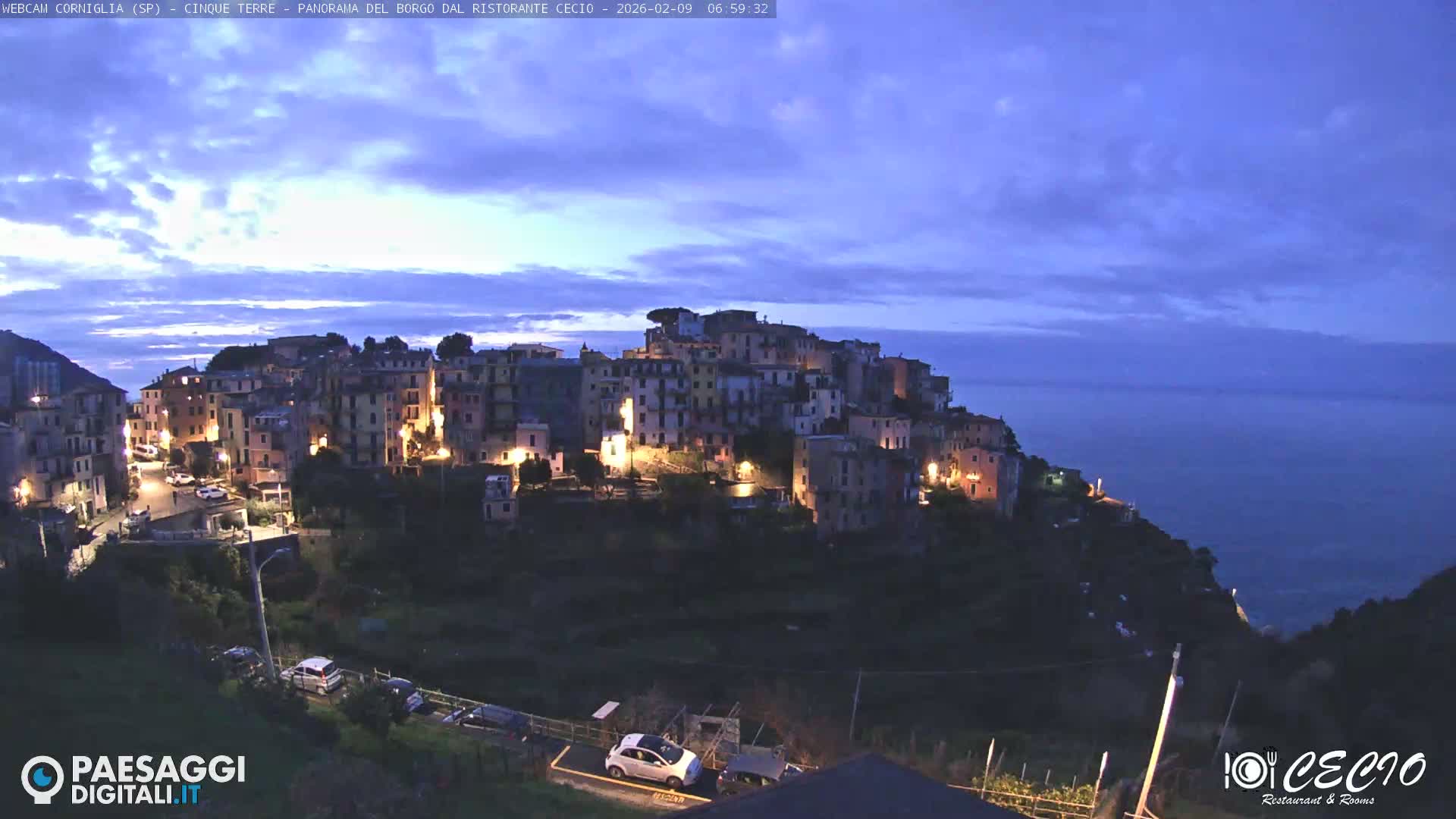 Cinque Terre, Corniglia Village  Live Cam - La Spezia, Liguria, Italy