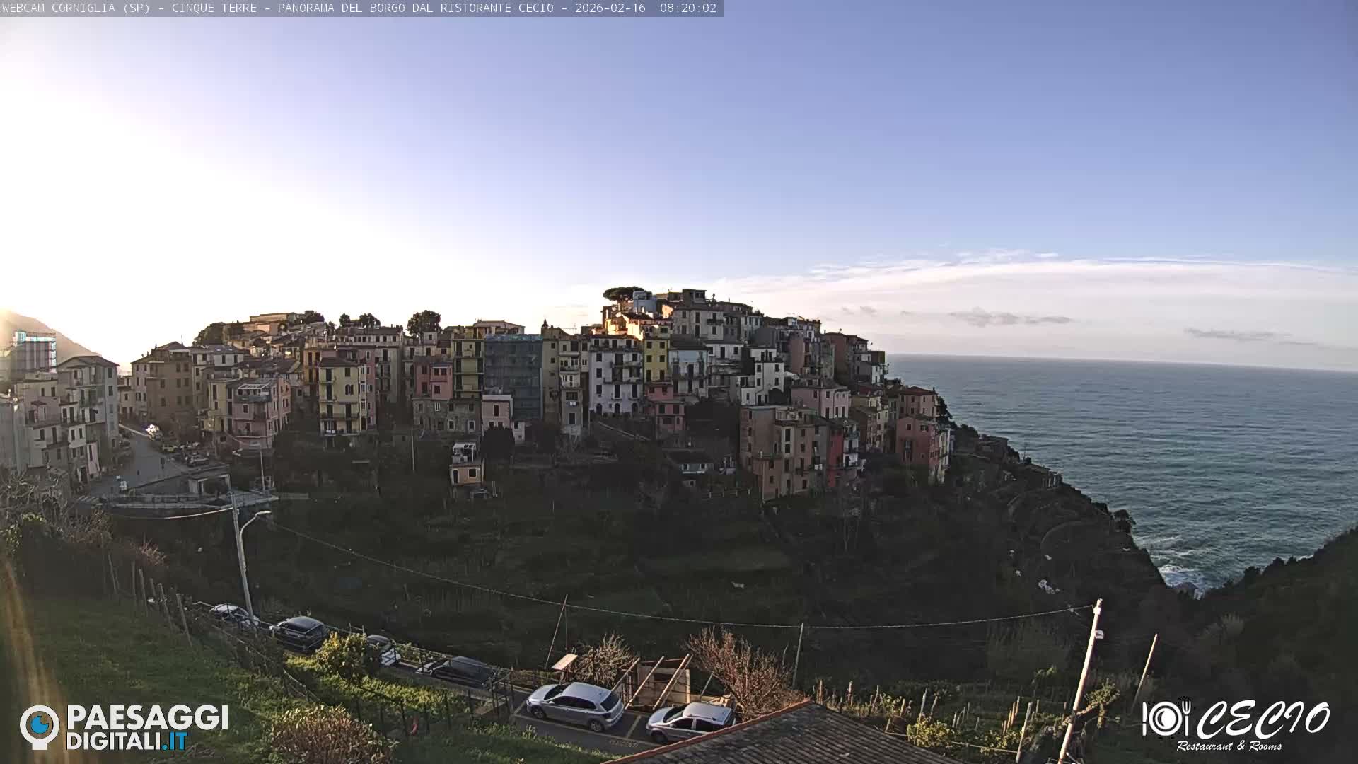 Cinque Terre, Corniglia Village  Live Cam - La Spezia, Liguria, Italy