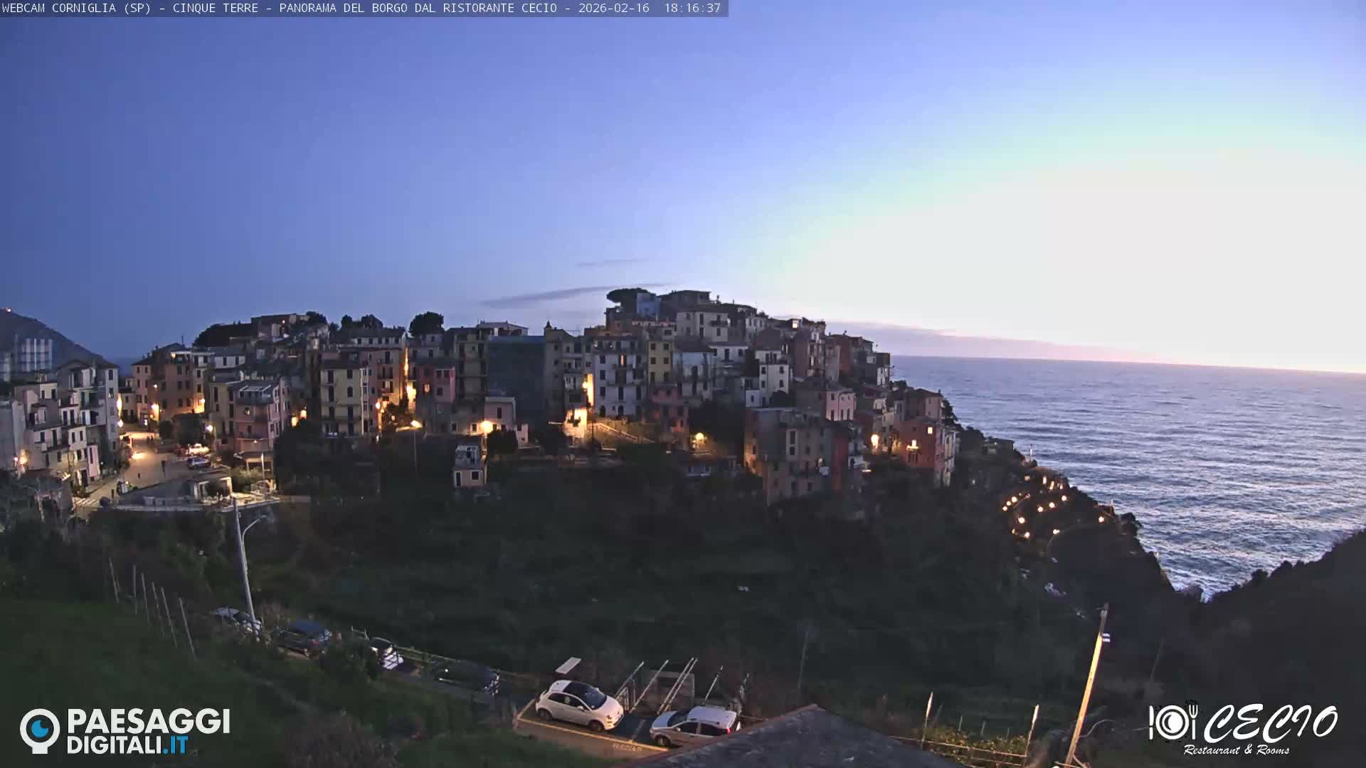 Cinque Terre, Corniglia Village  Live Cam - La Spezia, Liguria, Italy