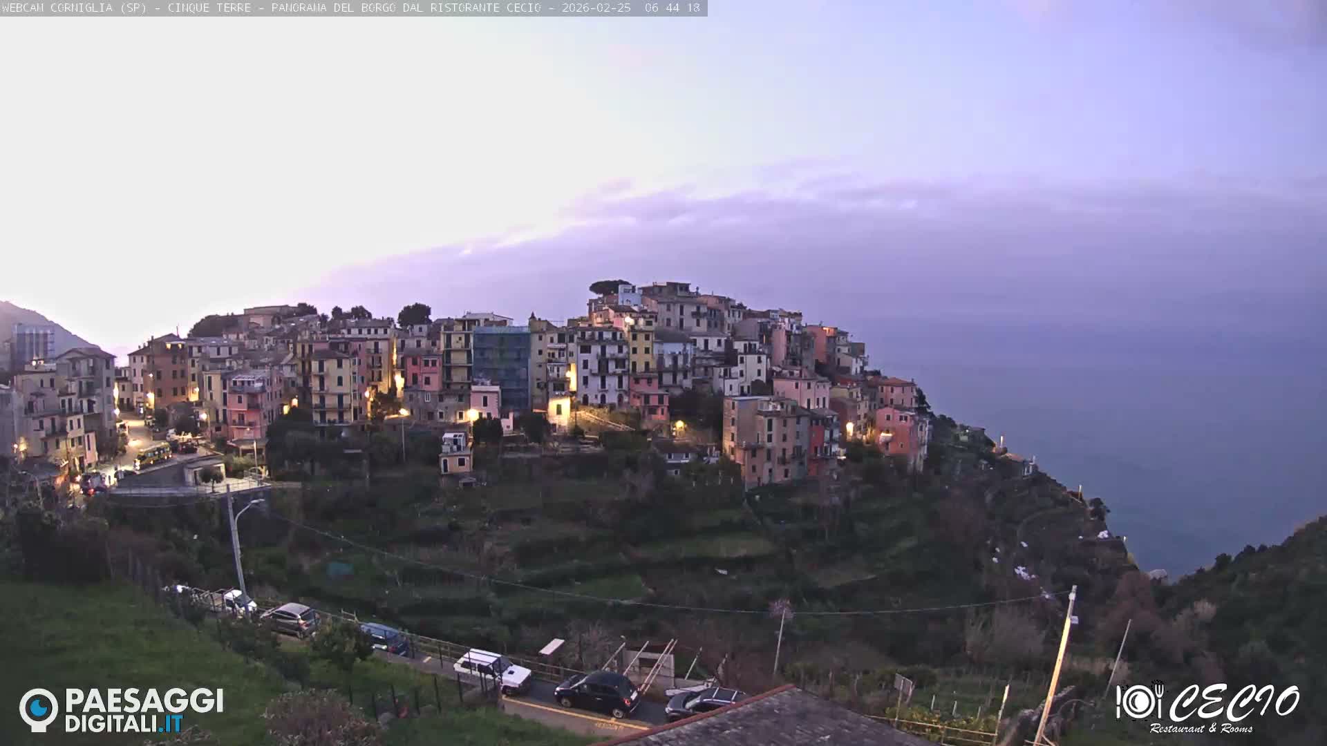 Cinque Terre, Corniglia Village  Live Cam - La Spezia, Liguria, Italy