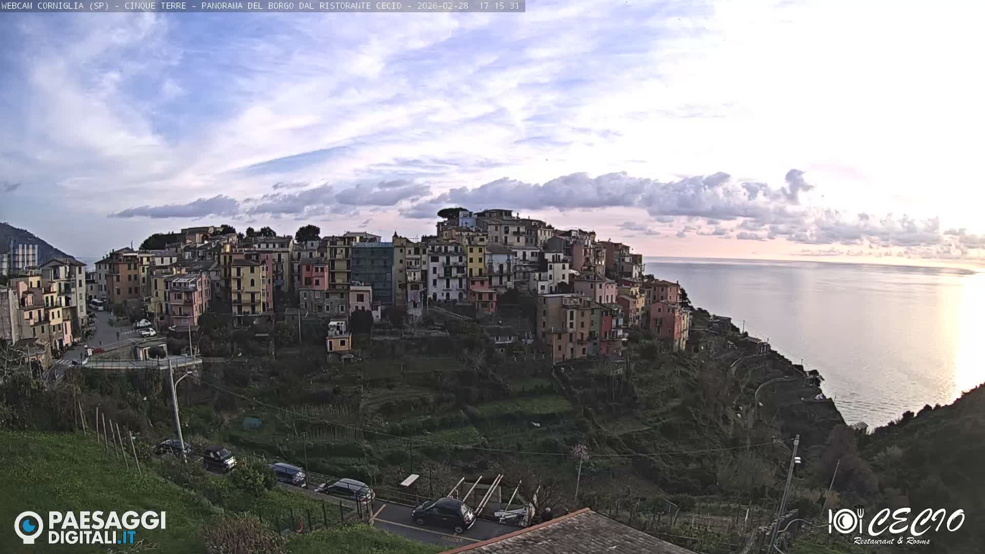 Cinque Terre, Corniglia Village  Live Cam - La Spezia, Liguria, Italy