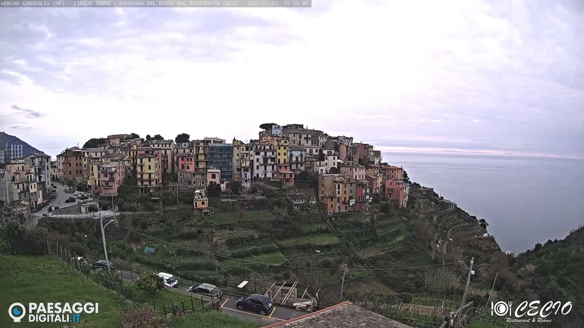 Cinque Terre, Corniglia Village  Live Cam - La Spezia, Liguria, Italy