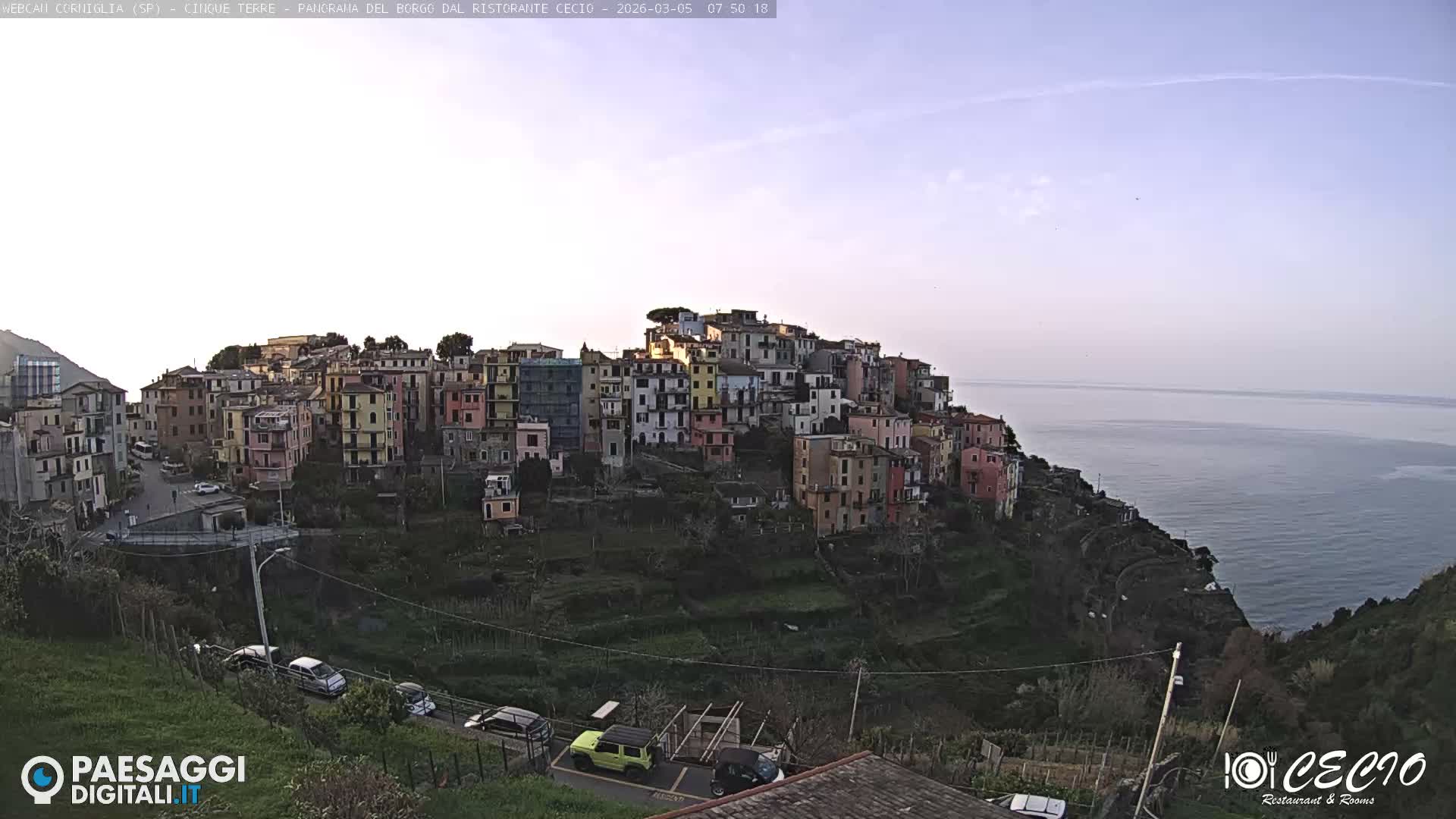 Cinque Terre, Corniglia Village  Live Cam - La Spezia, Liguria, Italy