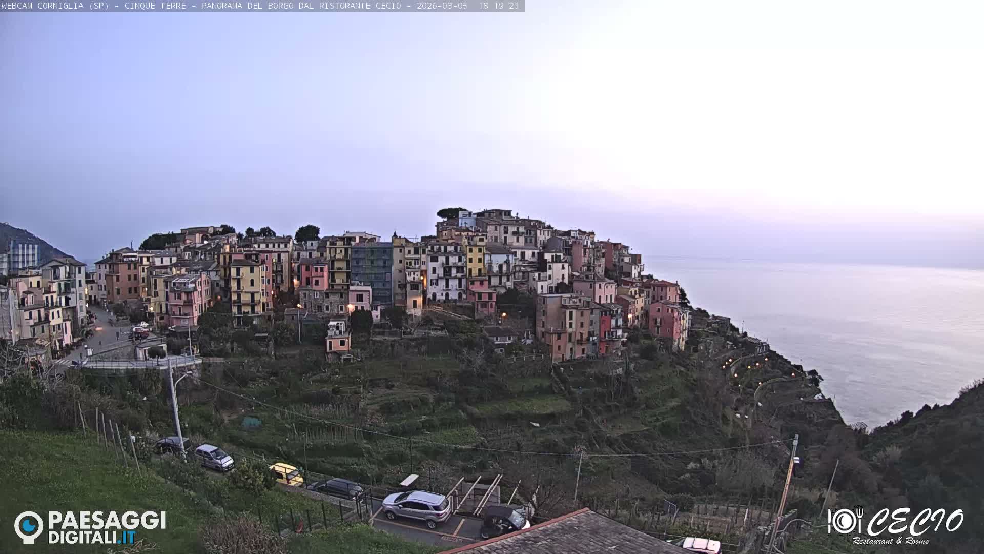 Cinque Terre, Corniglia Village  Live Cam - La Spezia, Liguria, Italy