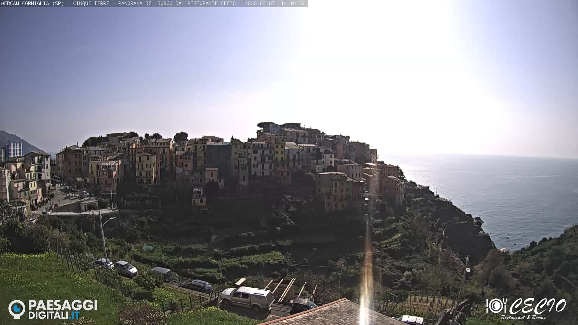 Cinque Terre, Corniglia Village  Live Cam - La Spezia, Liguria, Italy