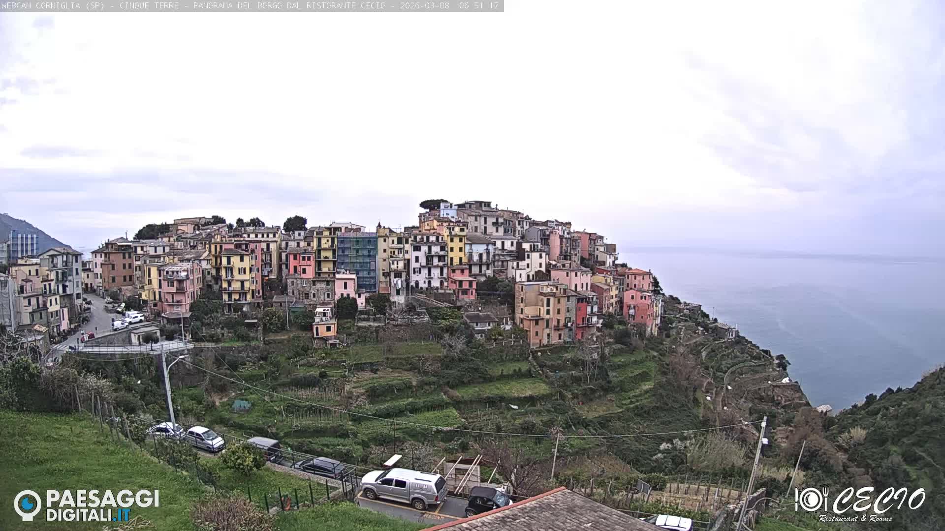 Cinque Terre, Corniglia Village  Live Cam - La Spezia, Liguria, Italy
