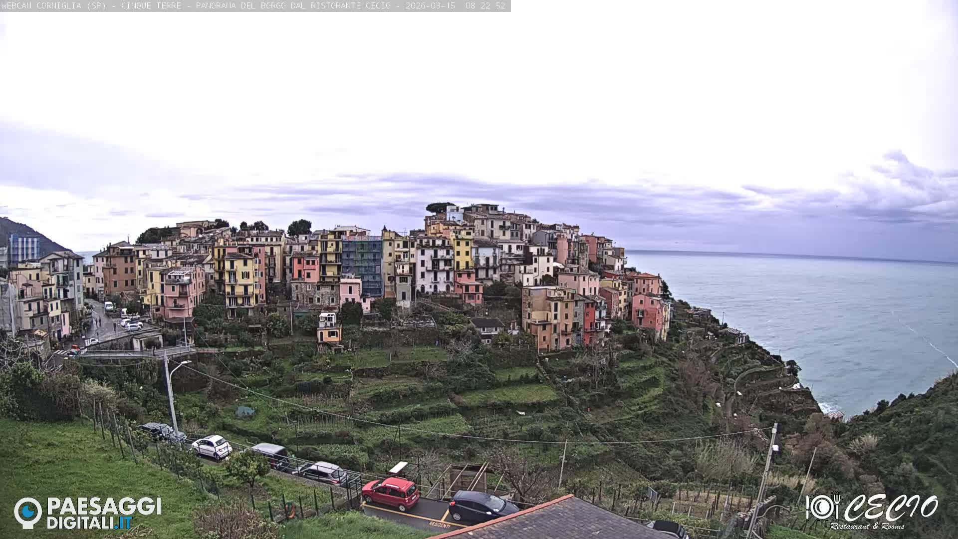Cinque Terre, Corniglia Village  Live Cam - La Spezia, Liguria, Italy
