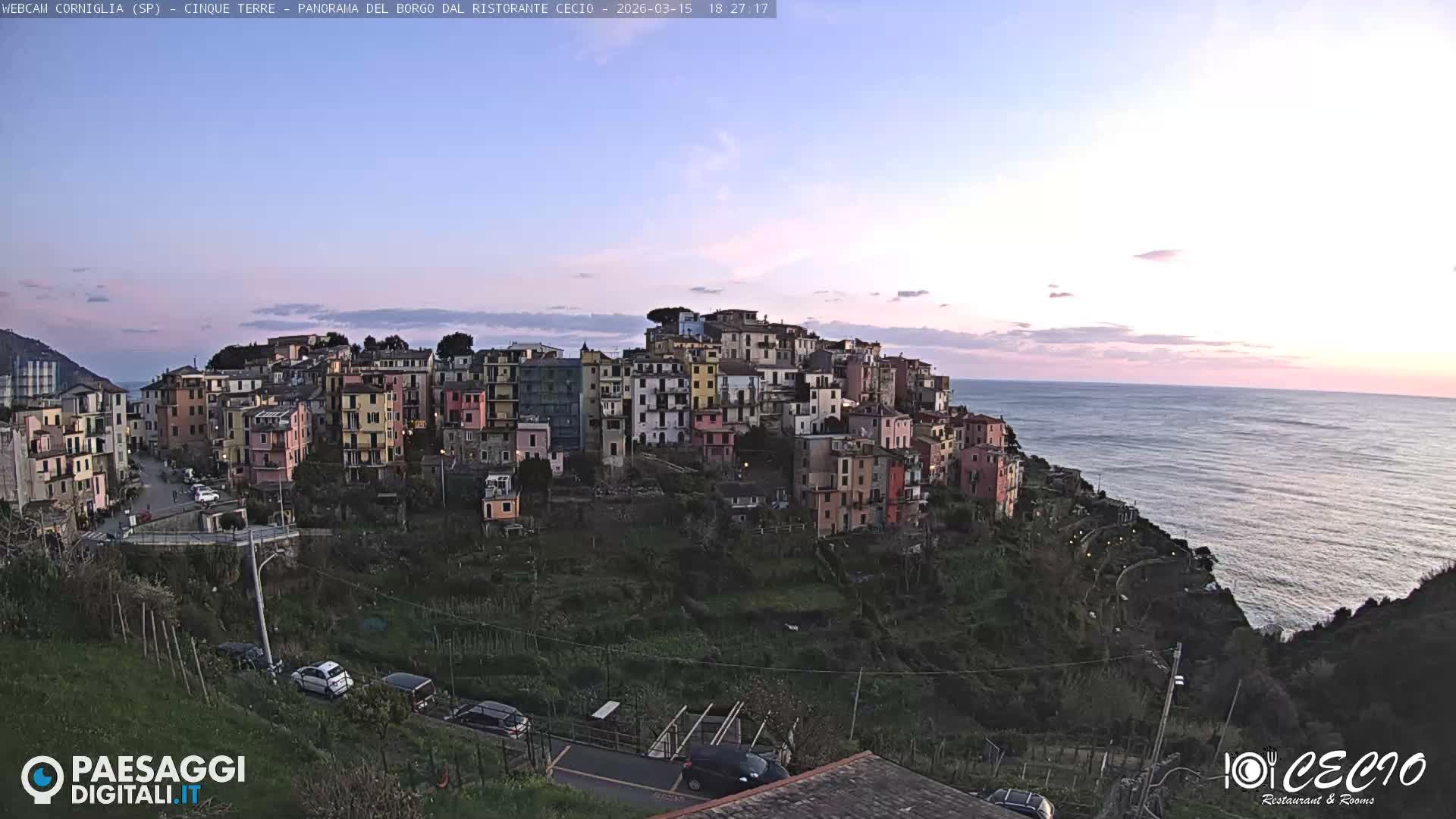 Cinque Terre, Corniglia Village  Live Cam - La Spezia, Liguria, Italy