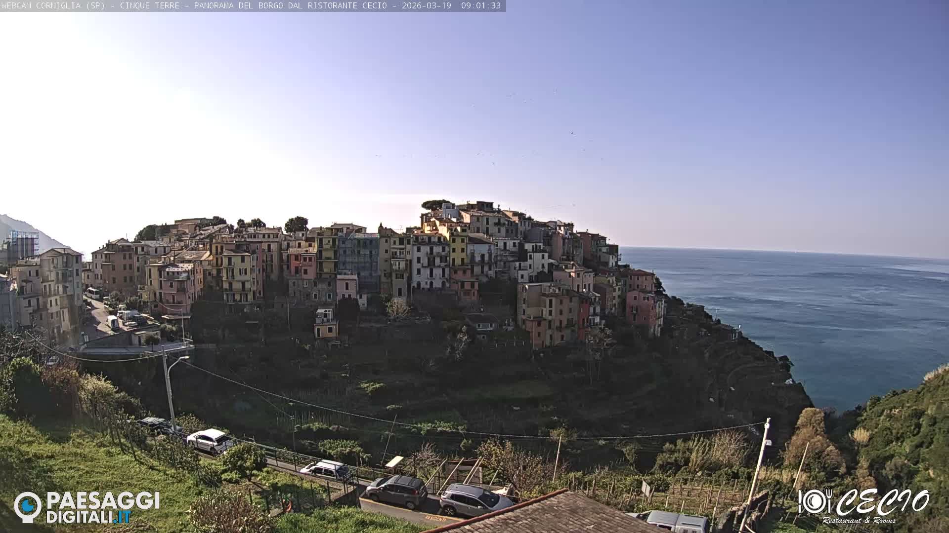 Cinque Terre, Corniglia Village  Live Cam - La Spezia, Liguria, Italy