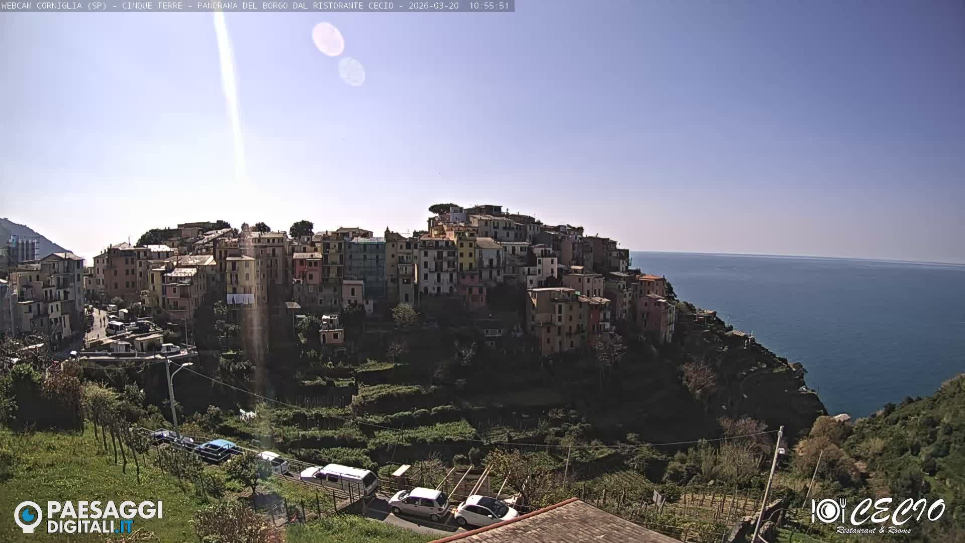 Cinque Terre, Corniglia Village  Live Cam - La Spezia, Liguria, Italy