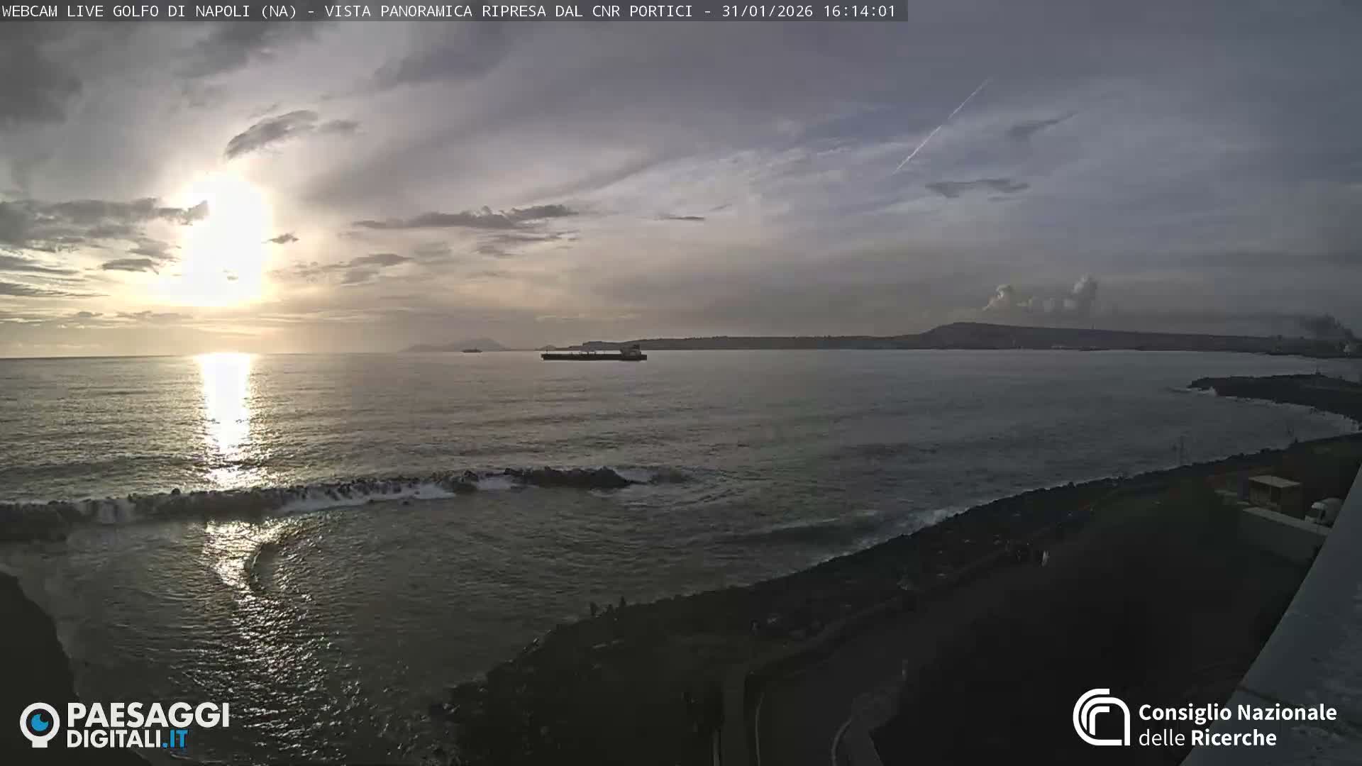 Napoli Gulf Live Cam  - Naples, Campania, Italy