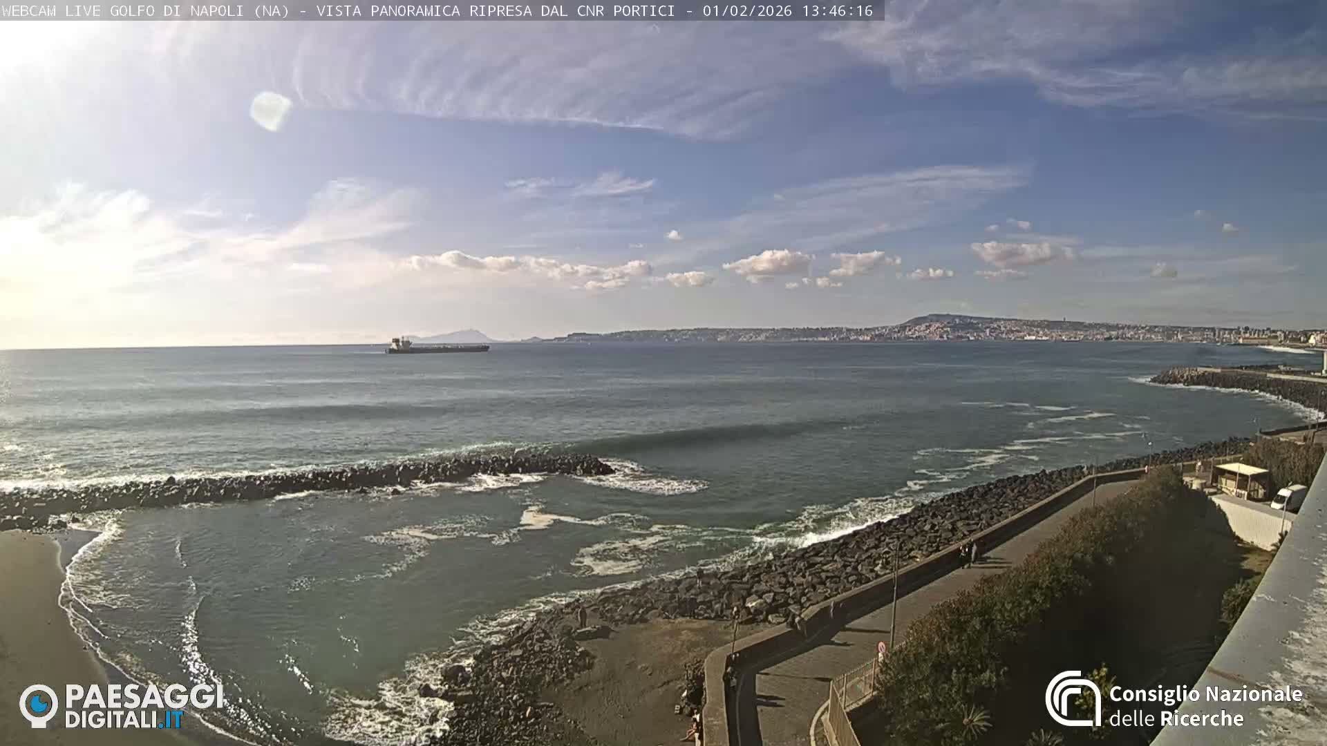 Napoli Gulf Live Cam  - Naples, Campania, Italy