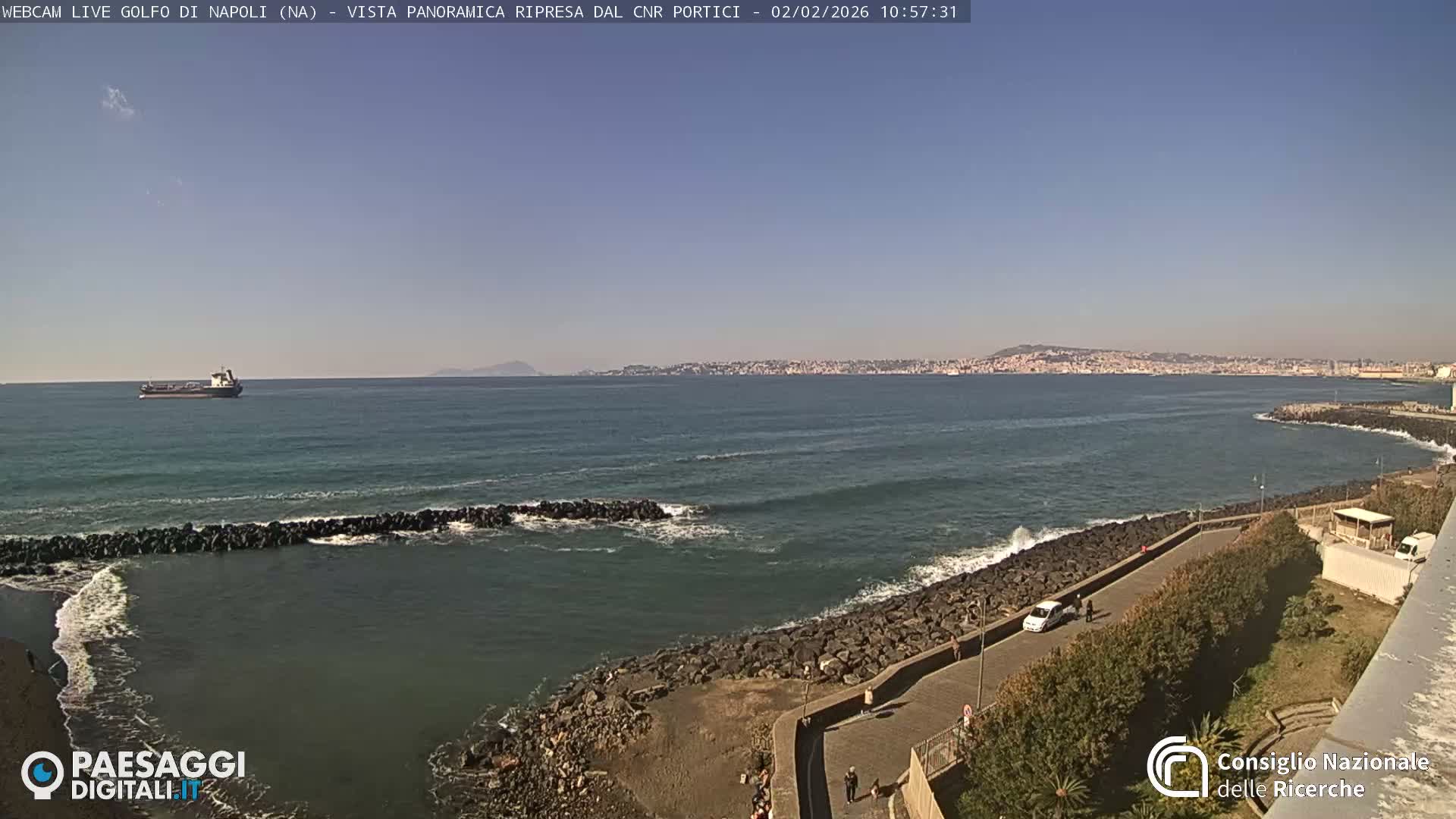 Napoli Gulf Live Cam  - Naples, Campania, Italy