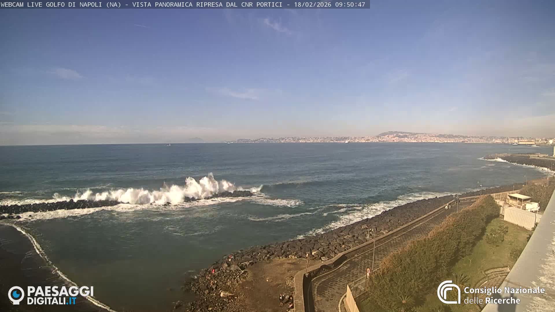 Napoli Gulf Live Cam  - Naples, Campania, Italy