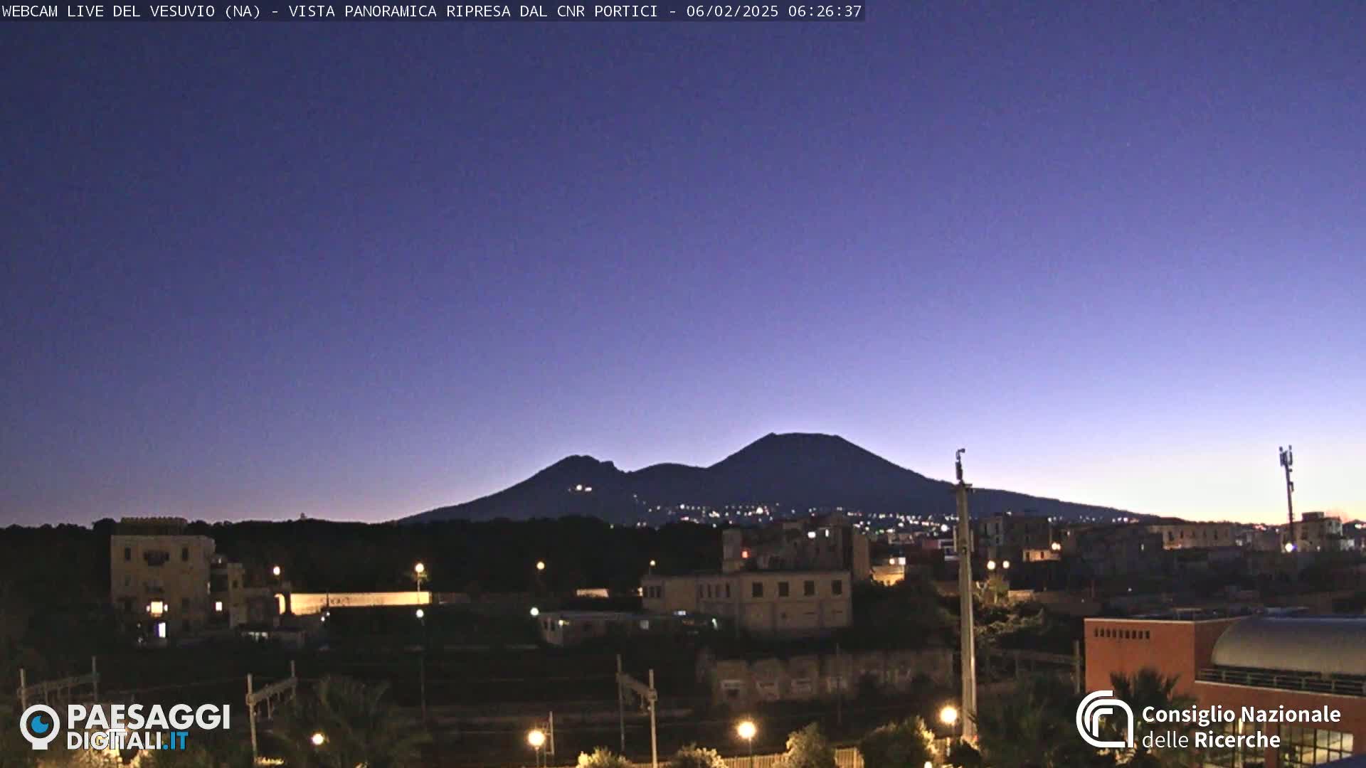  Mount Vesuvius Volcano (Vulcano Vesuvio) Panaromic Live Cam- Naples, Campania, Italy