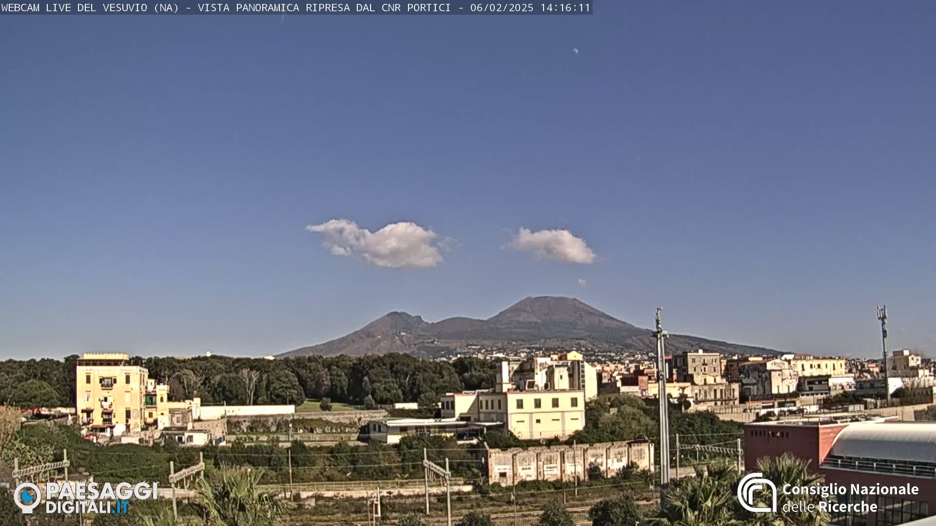  Mount Vesuvius Volcano (Vulcano Vesuvio) Panaromic Live Cam- Naples, Campania, Italy
