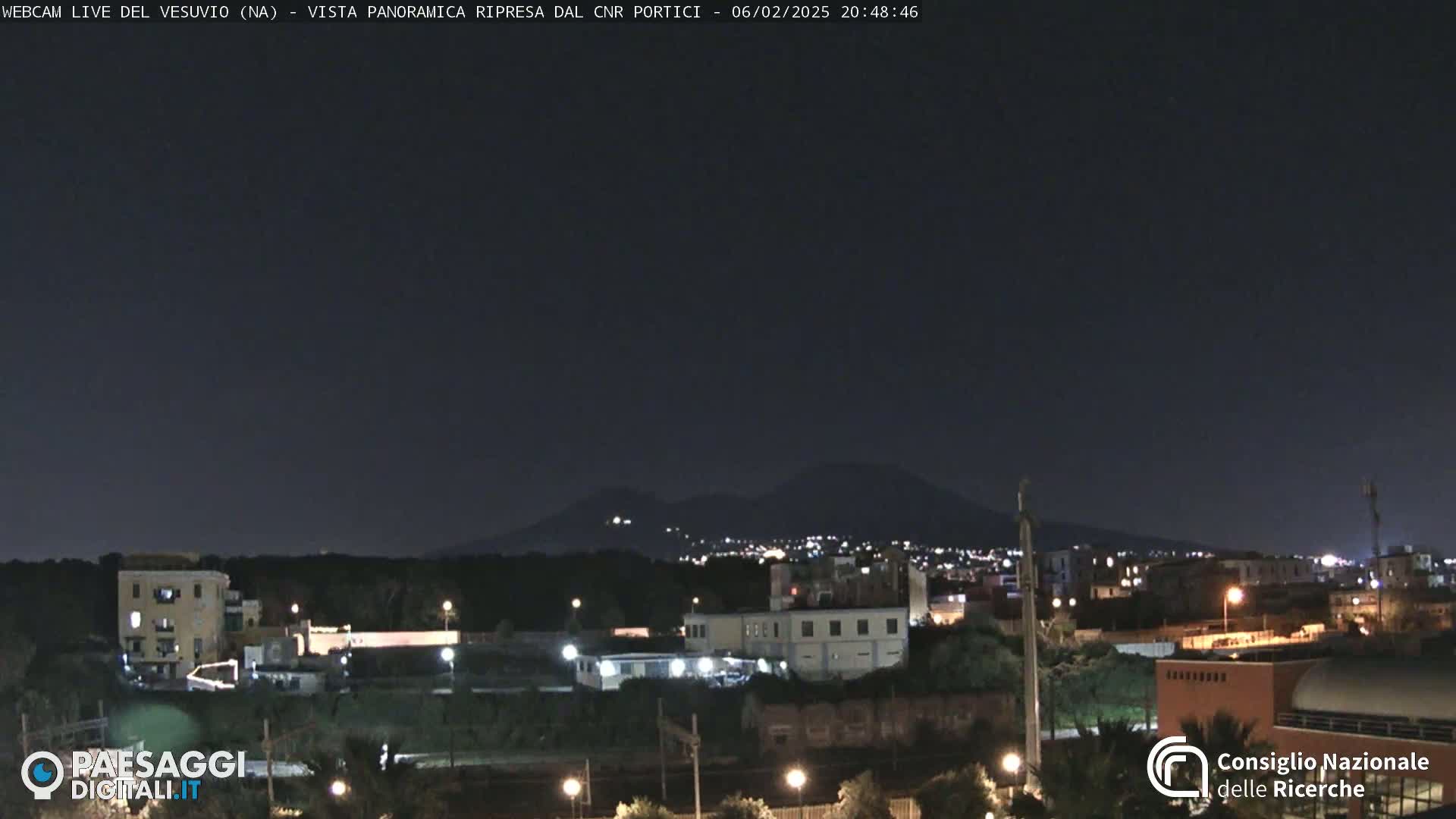  Mount Vesuvius Volcano (Vulcano Vesuvio) Panaromic Live Cam- Naples, Campania, Italy