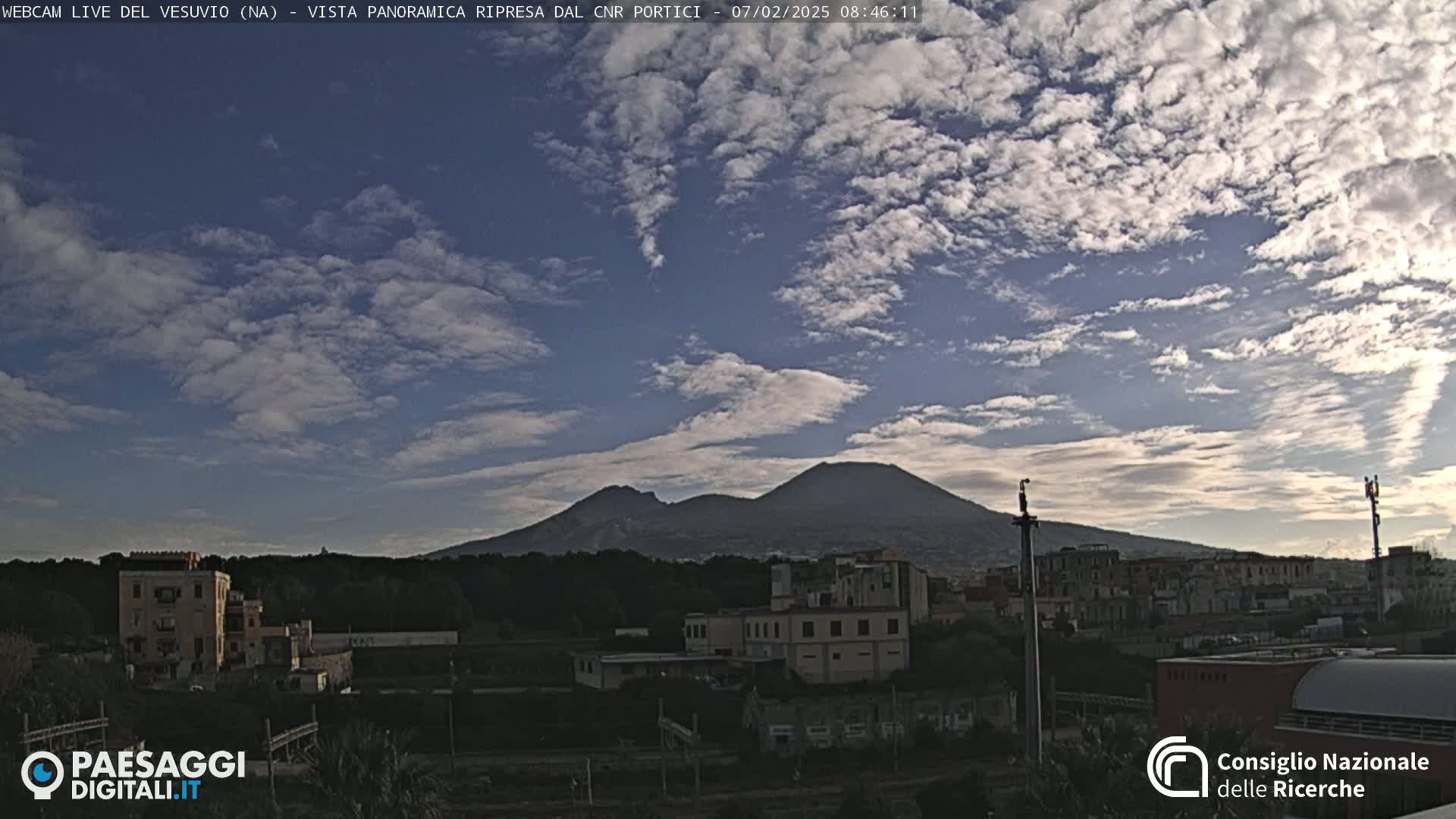  Mount Vesuvius Volcano (Vulcano Vesuvio) Panaromic Live Cam- Naples, Campania, Italy