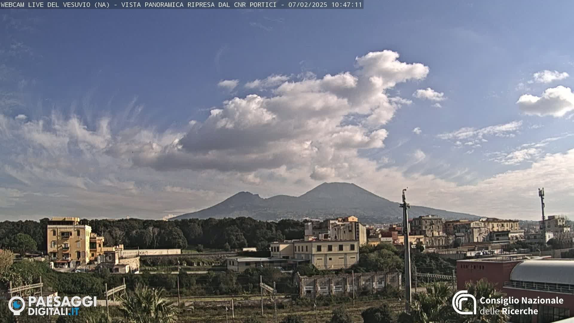  Mount Vesuvius Volcano (Vulcano Vesuvio) Panaromic Live Cam- Naples, Campania, Italy